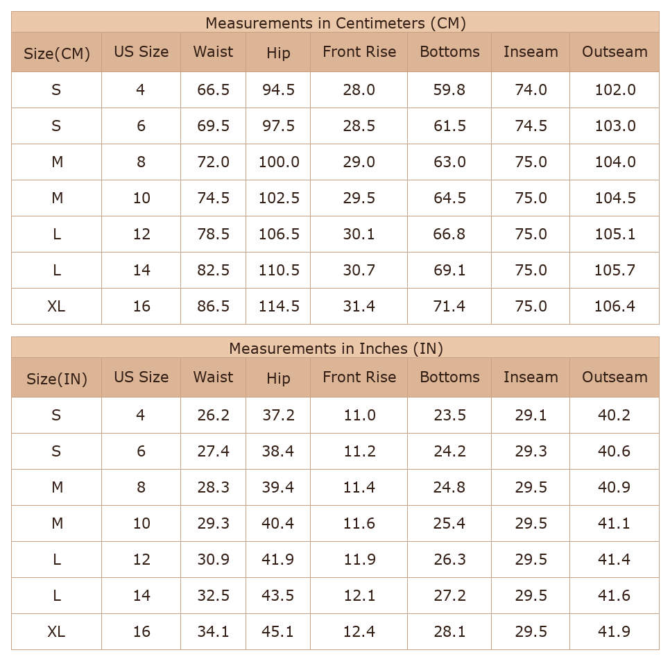 Women's Vintage Floral Print Wide Leg Jeans – High Waist Beige Denim Trousers with Pockets for Daily Wear - Size Chart & Details Women's Vintage Floral Print Wide Leg Jeans – High Waist Beige Denim Trousers with Pockets for Daily Wear - Size Chart & Details