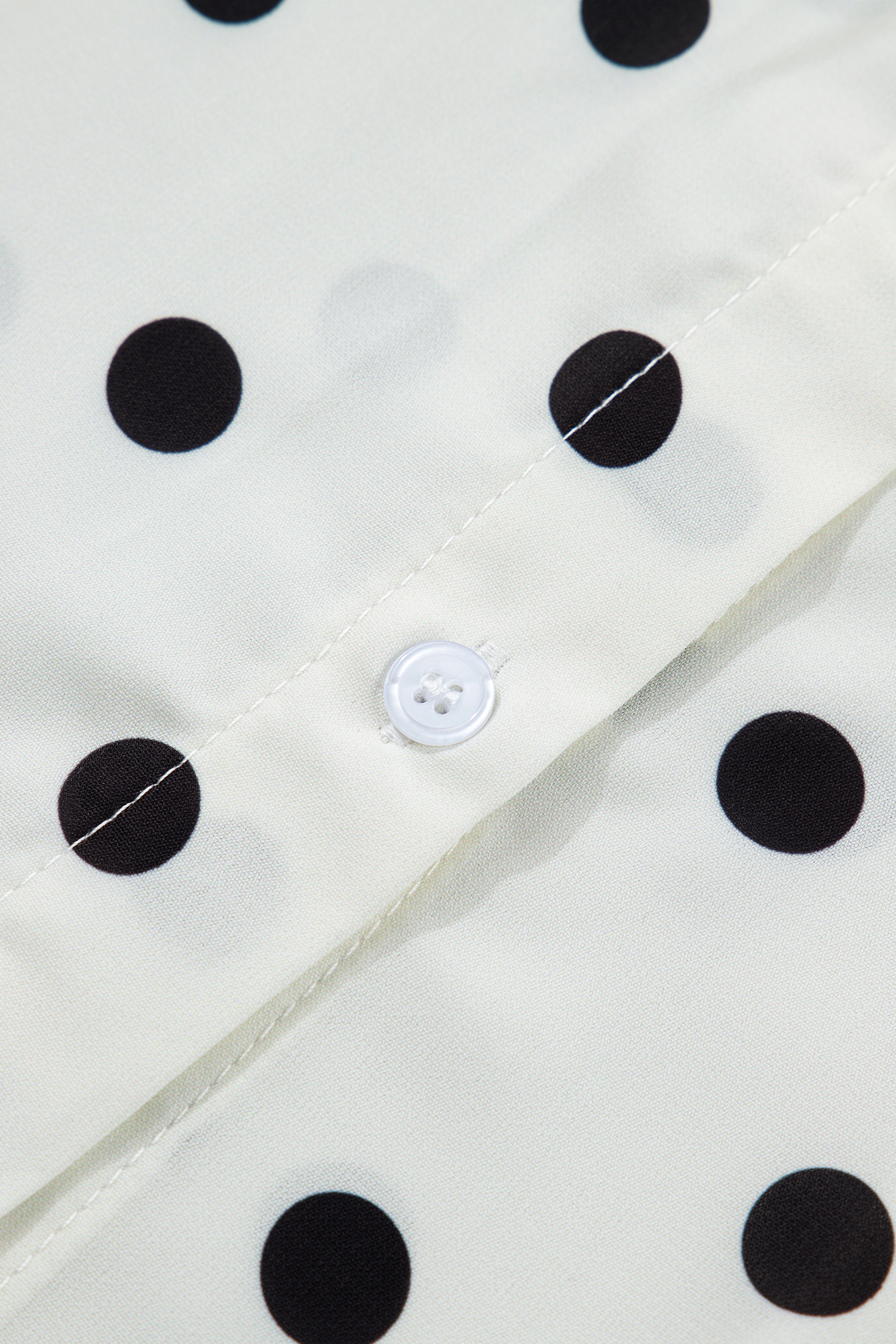 Classic Polka Dot Button-Up Shirt – Short Sleeve Casual Top - Detail View 12 Classic Polka Dot Button-Up Shirt – Short Sleeve Casual Top - Detail View 12