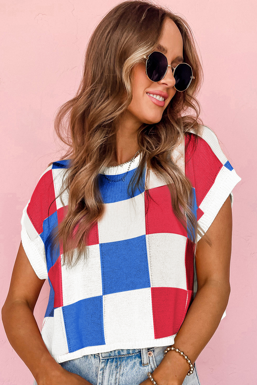 Trendy Boxy Fit Short Sleeve Sweater for Daily Wear - Perfect for Summer Styling - Detail View 7 Trendy Boxy Fit Short Sleeve Sweater for Daily Wear - Perfect for Summer Styling - Detail View 7