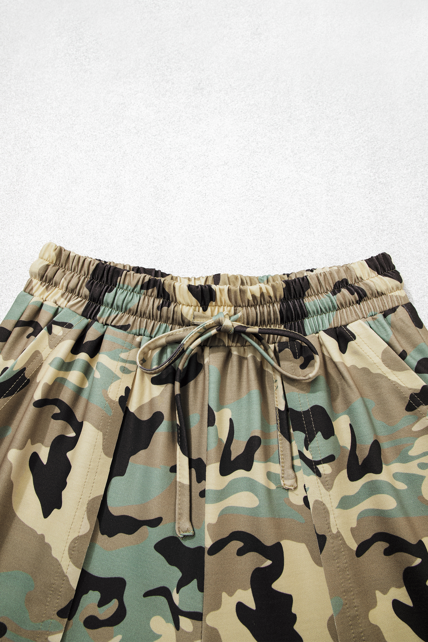 Women's Camouflage Print Pants, Streetwear Wide Leg Style - Detail View 8 Women's Camouflage Print Pants, Streetwear Wide Leg Style - Detail View 8
