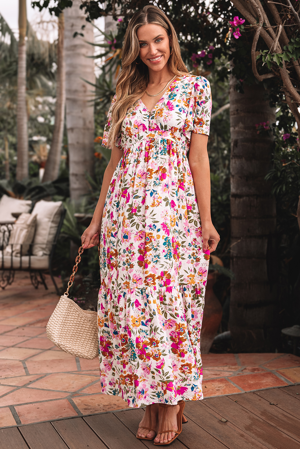 Trendy Fit and Flare High Waist Dress for Weddings, Vacations, and Daily Wear - Detail View 3 Trendy Fit and Flare High Waist Dress for Weddings, Vacations, and Daily Wear - Detail View 3