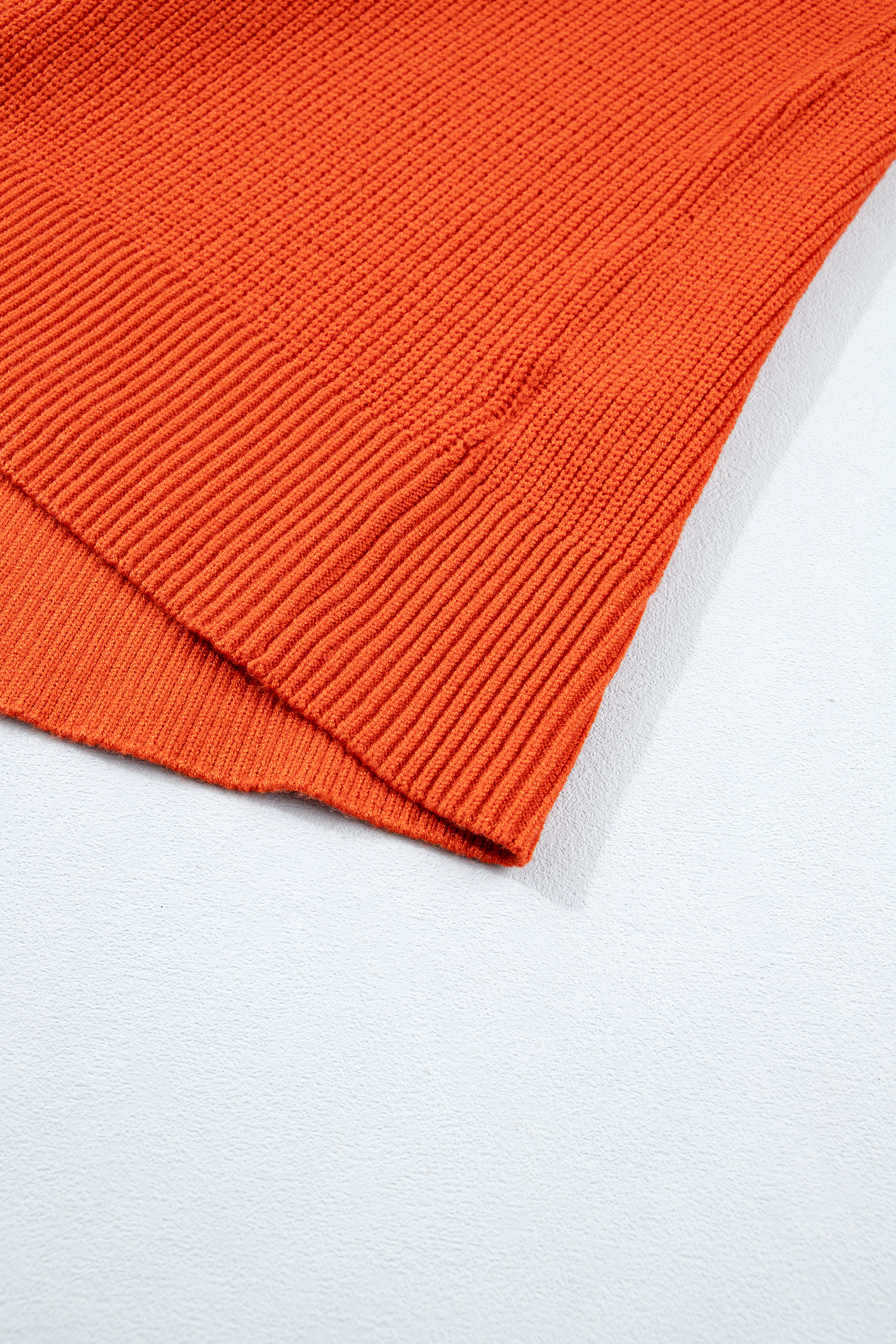 Women's Halloween Pumpkin Sweater, Orange Long Sleeve Knit - Detail View 10 Women's Halloween Pumpkin Sweater, Orange Long Sleeve Knit - Detail View 10