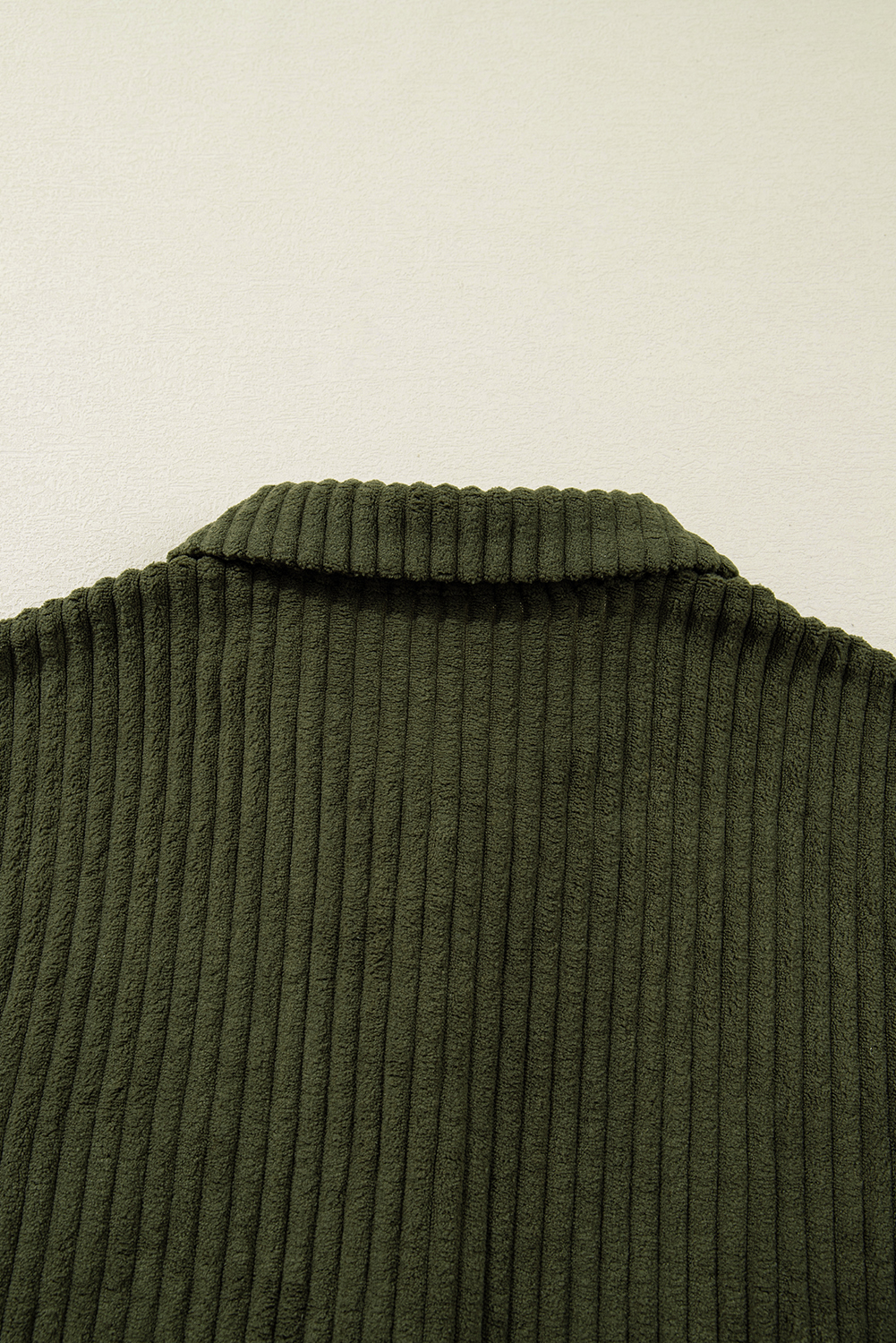 Casual Western-Style Jacket for Women in Jungle Green – Corduroy Plaid Print with Long Sleeves for Fall Outings - Detail View 11 Casual Western-Style Jacket for Women in Jungle Green – Corduroy Plaid Print with Long Sleeves for Fall Outings - Detail View 11