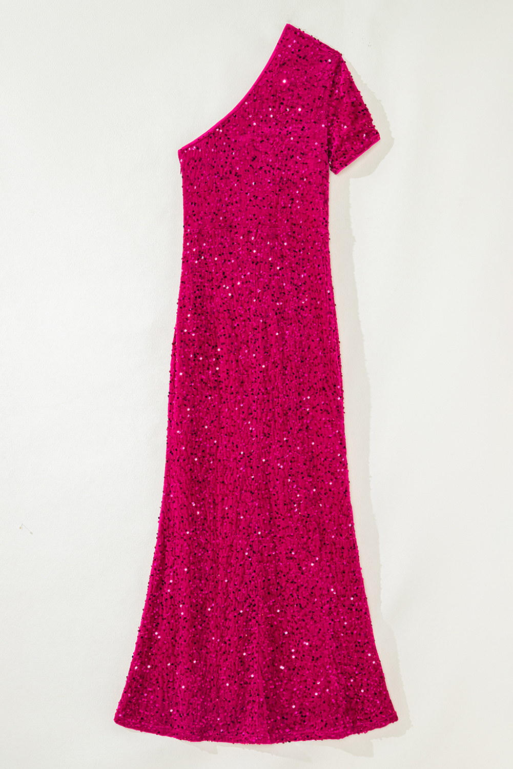Chic Pitaya Pink Bodycon Gown with Thigh High Split – Perfect for Weddings and Cocktail Parties - Detail View 8 Chic Pitaya Pink Bodycon Gown with Thigh High Split – Perfect for Weddings and Cocktail Parties - Detail View 8