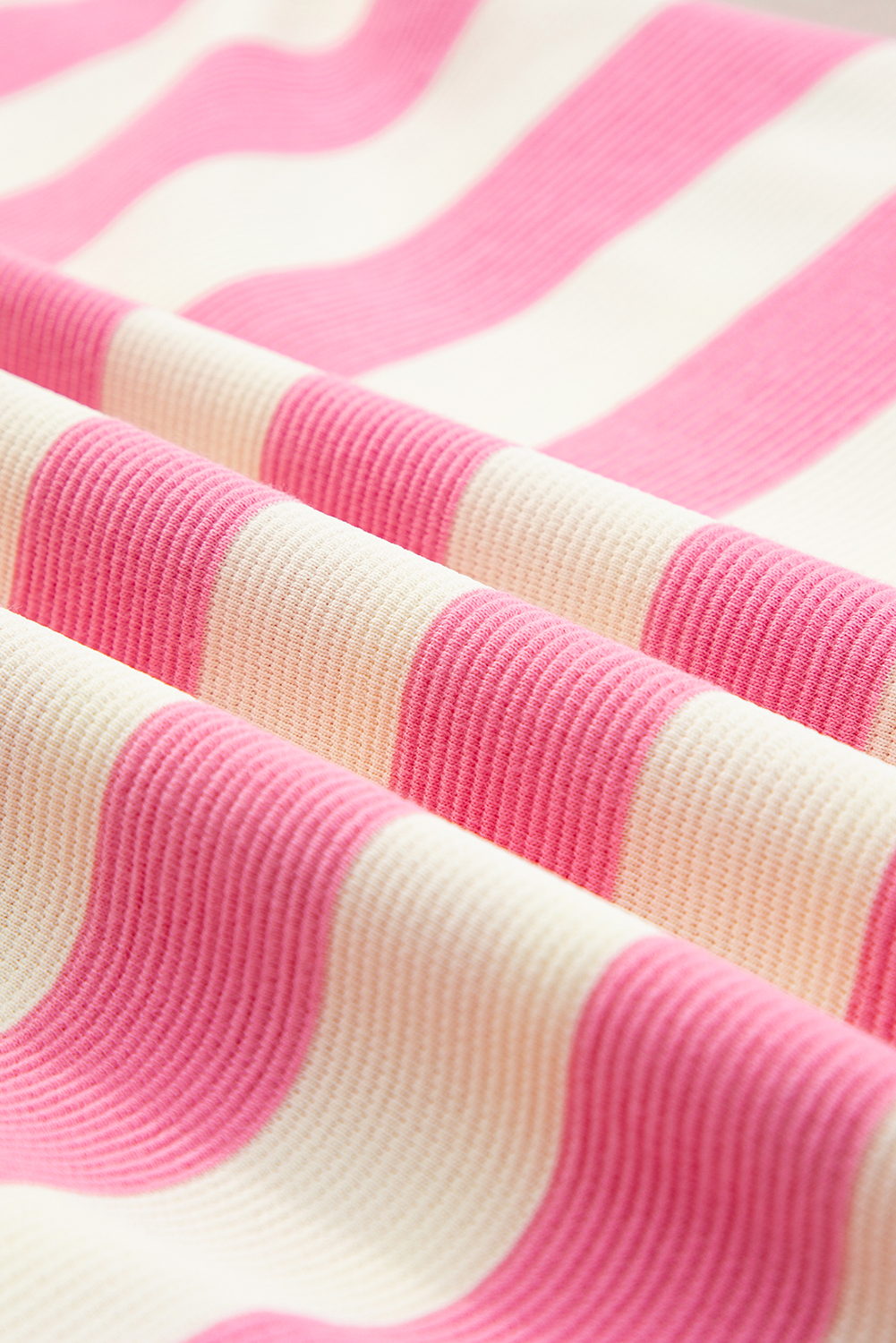 Summer Ready Pink Stripe Cap Sleeve Dress – Easygoing Shift Style for Women - Detail View 9 Summer Ready Pink Stripe Cap Sleeve Dress – Easygoing Shift Style for Women - Detail View 9