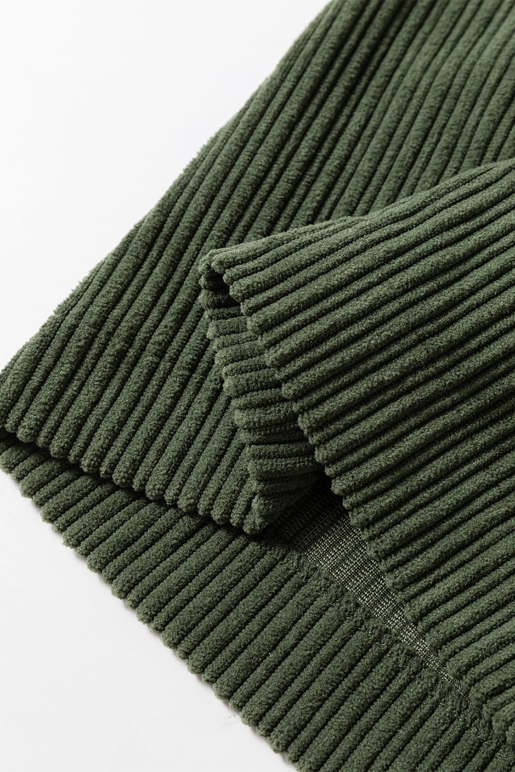 Green Corduroy Overalls, Solid Color Women Jumpsuit - Detail View 14 Green Corduroy Overalls, Solid Color Women Jumpsuit - Detail View 14