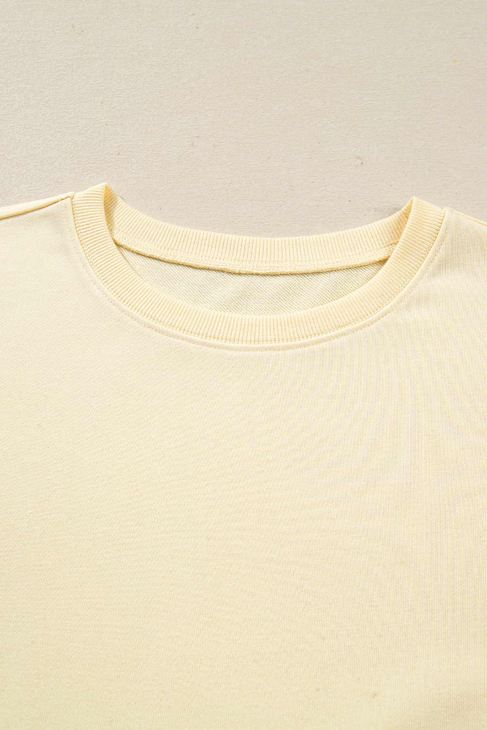 Women's Mini Dress, Beige Dress, Long Sleeve, Ruffle Hem, Casual Style, Fall Fashion, Daily Wear, Solid Color, H-Line Silhouette, Comfortable Dress, Easy to Style, Round Neck - Detail View 8 Women's Mini Dress, Beige Dress, Long Sleeve, Ruffle Hem, Casual Style, Fall Fashion, Daily Wear, Solid Color, H-Line Silhouette, Comfortable Dress, Easy to Style, Round Neck - Detail View 8