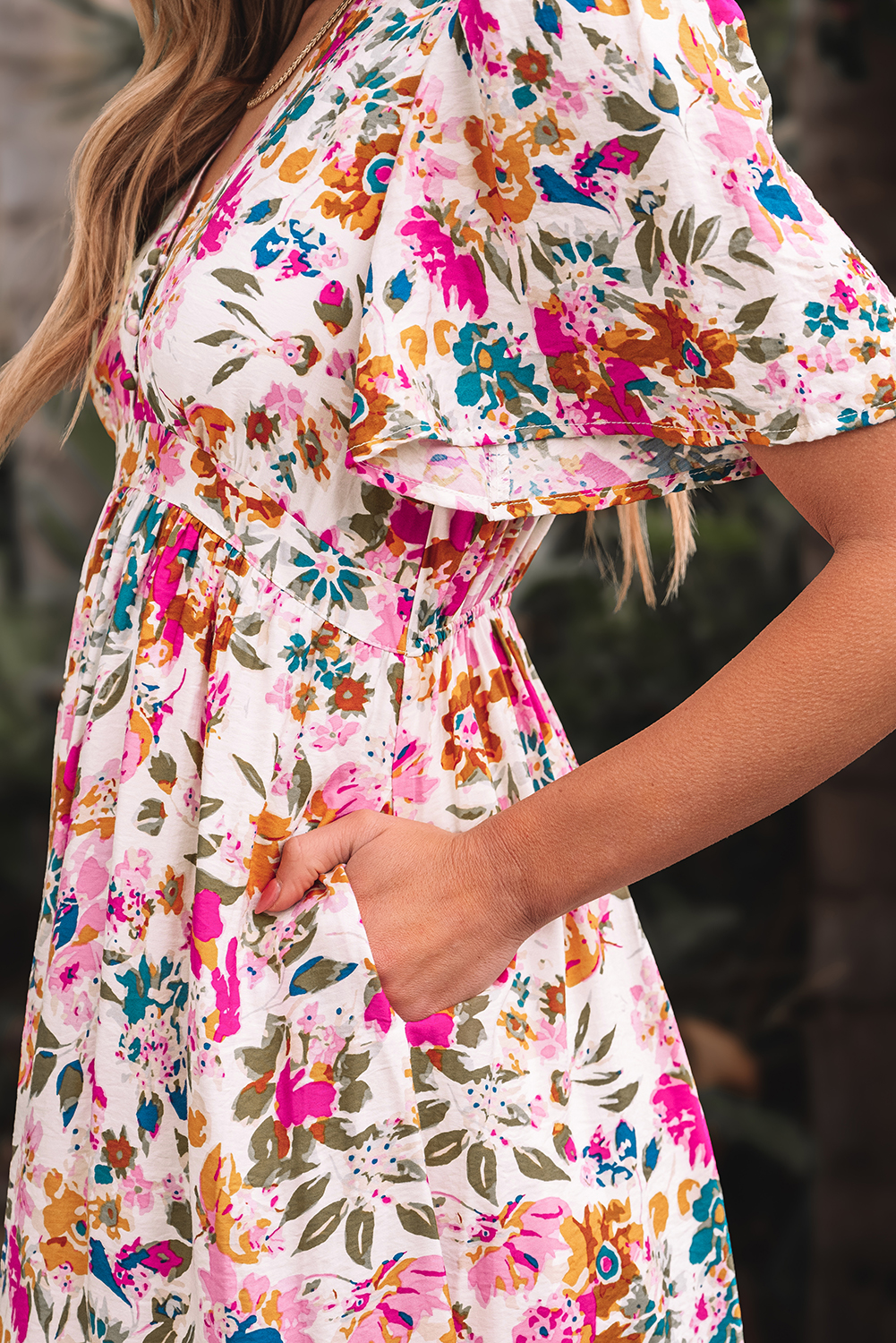 Trendy Fit and Flare High Waist Dress for Weddings, Vacations, and Daily Wear - Detail View 7 Trendy Fit and Flare High Waist Dress for Weddings, Vacations, and Daily Wear - Detail View 7