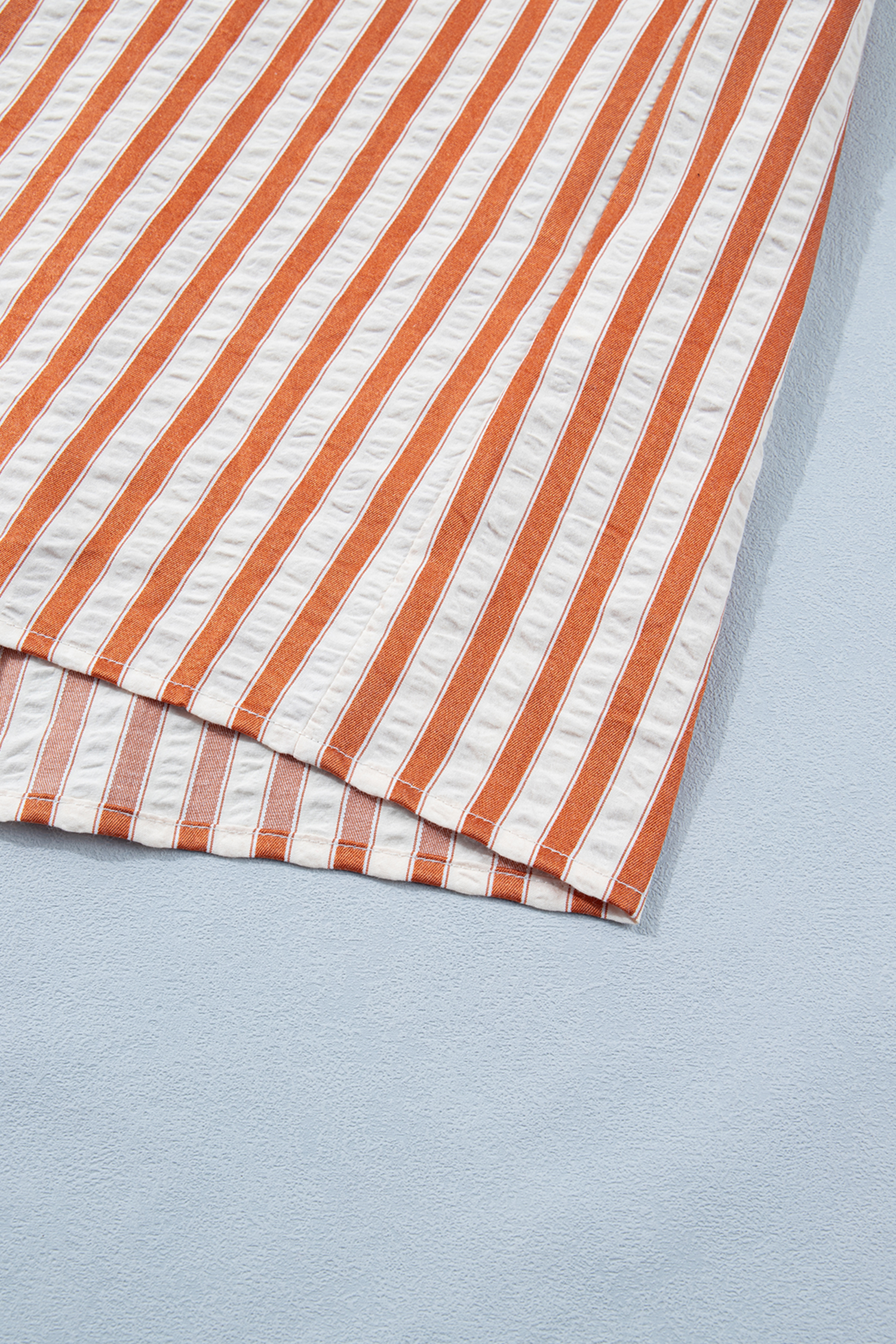 Stylish Brown Stripe Shift Dress – Short Sleeve V Neck Dress for Effortless Summer Outfits - Detail View 12 Stylish Brown Stripe Shift Dress – Short Sleeve V Neck Dress for Effortless Summer Outfits - Detail View 12
