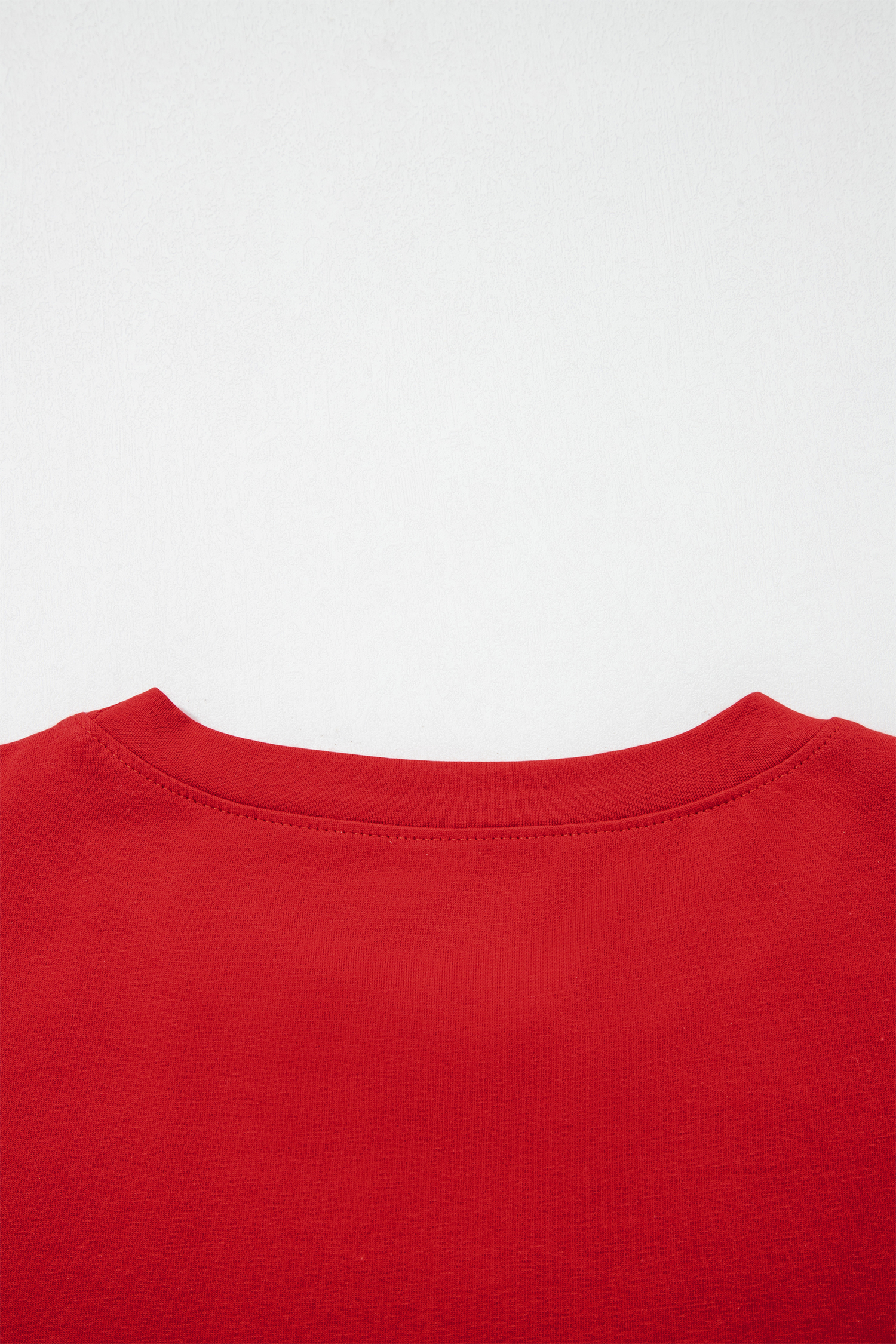 Women's Fiery Red Shift Tee – Varsity Striped Short Sleeve Crew Neck Top, Great Gift for Her - Detail View 6 Women's Fiery Red Shift Tee – Varsity Striped Short Sleeve Crew Neck Top, Great Gift for Her - Detail View 6