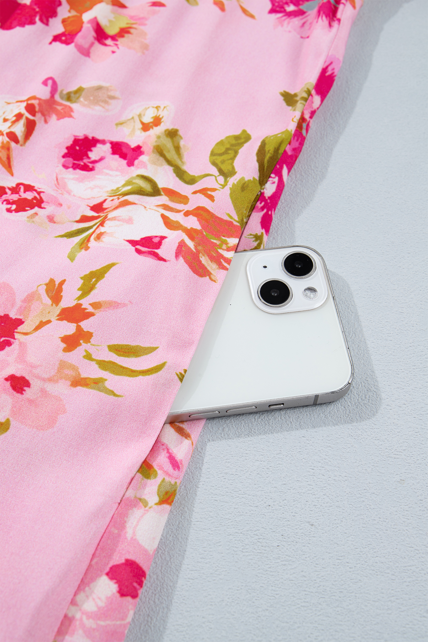 Women's Floral Striped Dress – Summer Shift Mini Dress - Detail View 10 Women's Floral Striped Dress – Summer Shift Mini Dress - Detail View 10