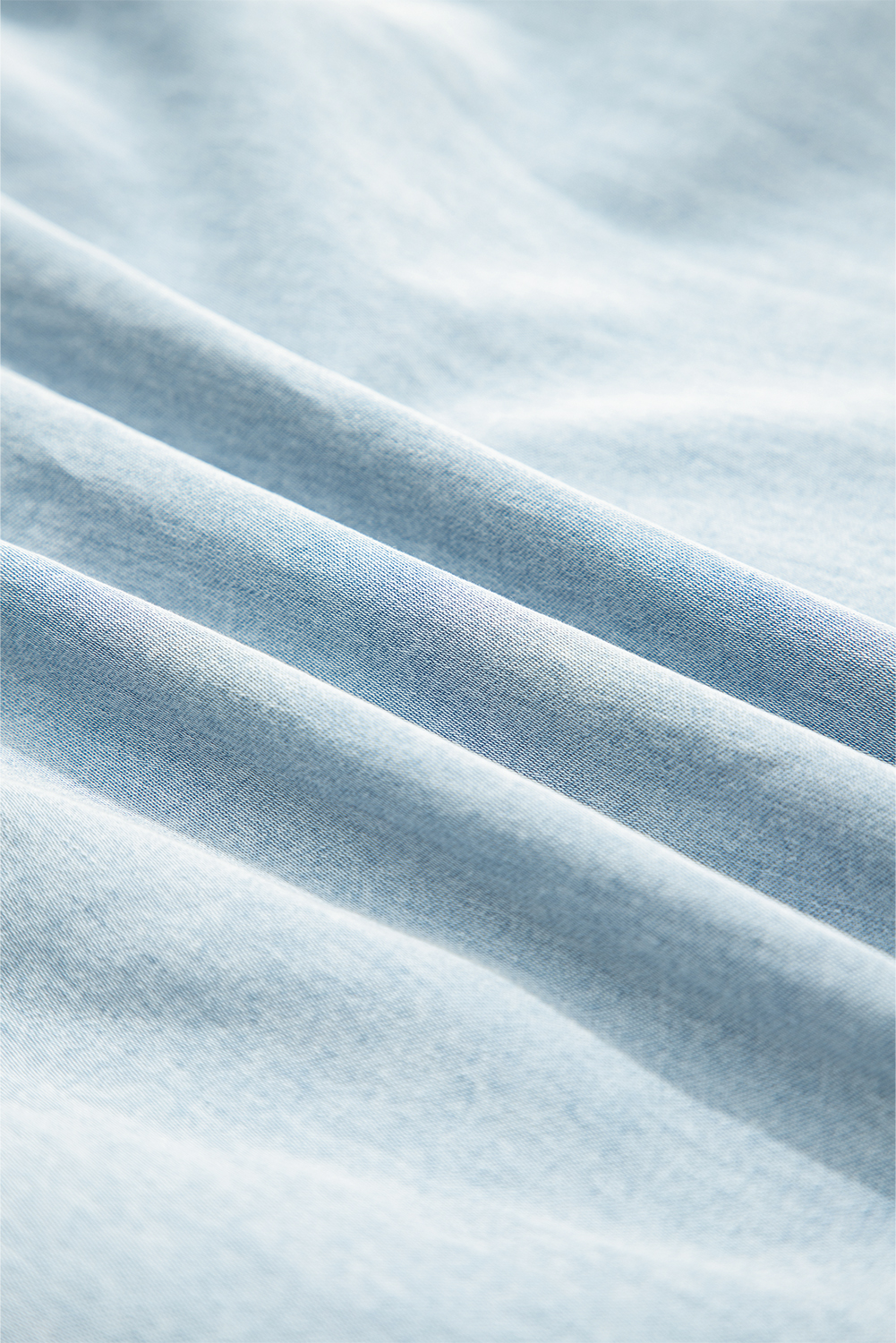 Cotton Chambray Dress, Women Light Summer Shift Mini - Detail View 12 Cotton Chambray Dress, Women Light Summer Shift Mini - Detail View 12