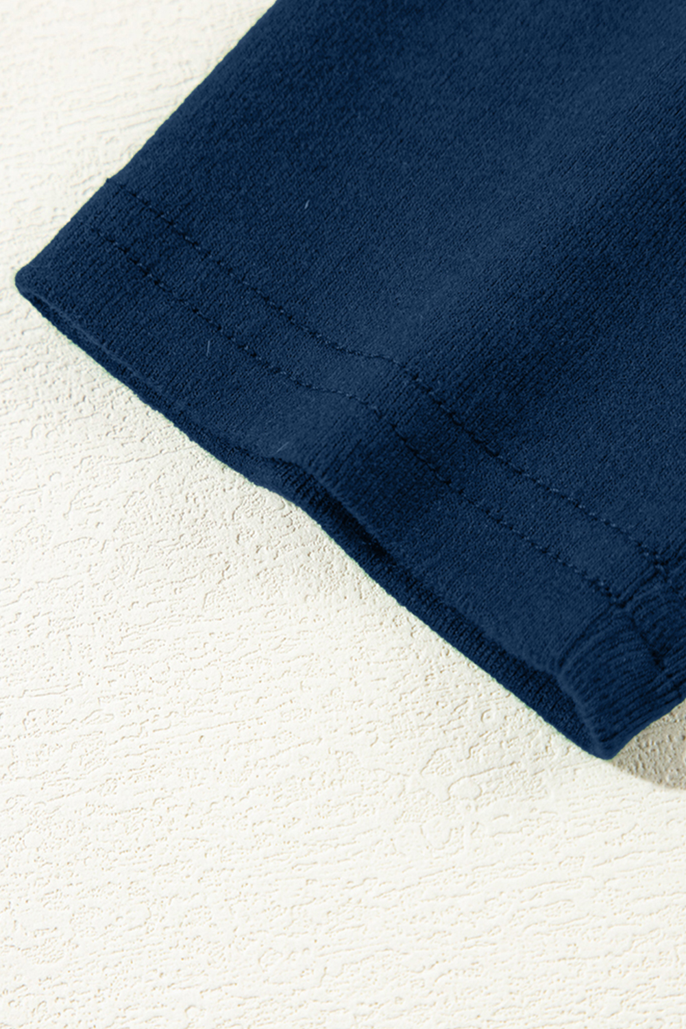 Women's Solid Navy Long Sleeve, Versatile Work Crew Neck - Detail View 12 Women's Solid Navy Long Sleeve, Versatile Work Crew Neck - Detail View 12