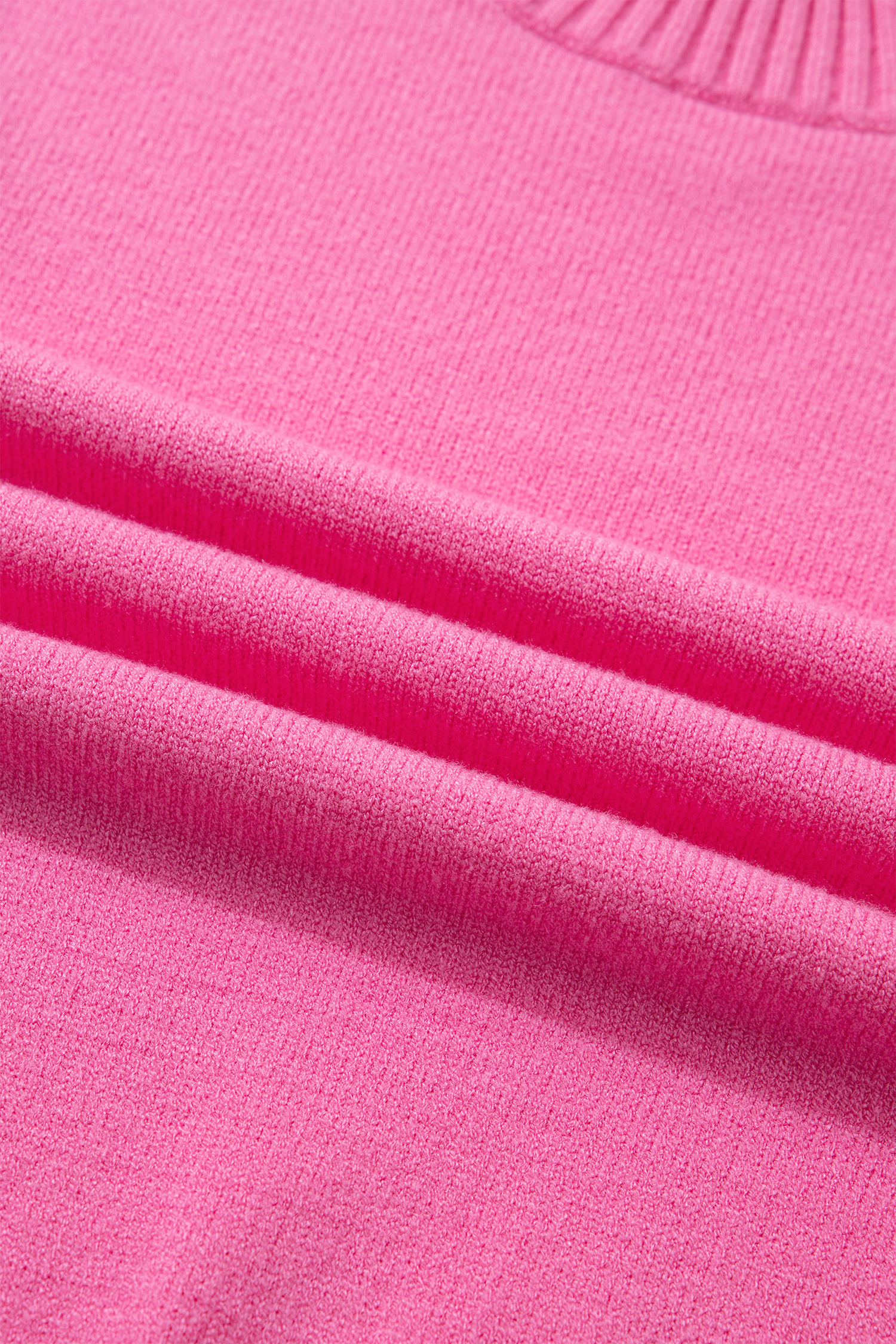 Sachet Pink Ruffle Short Sleeve Sweater for Women – Casual Summer Knit Top - Detail View 10 Sachet Pink Ruffle Short Sleeve Sweater for Women – Casual Summer Knit Top - Detail View 10