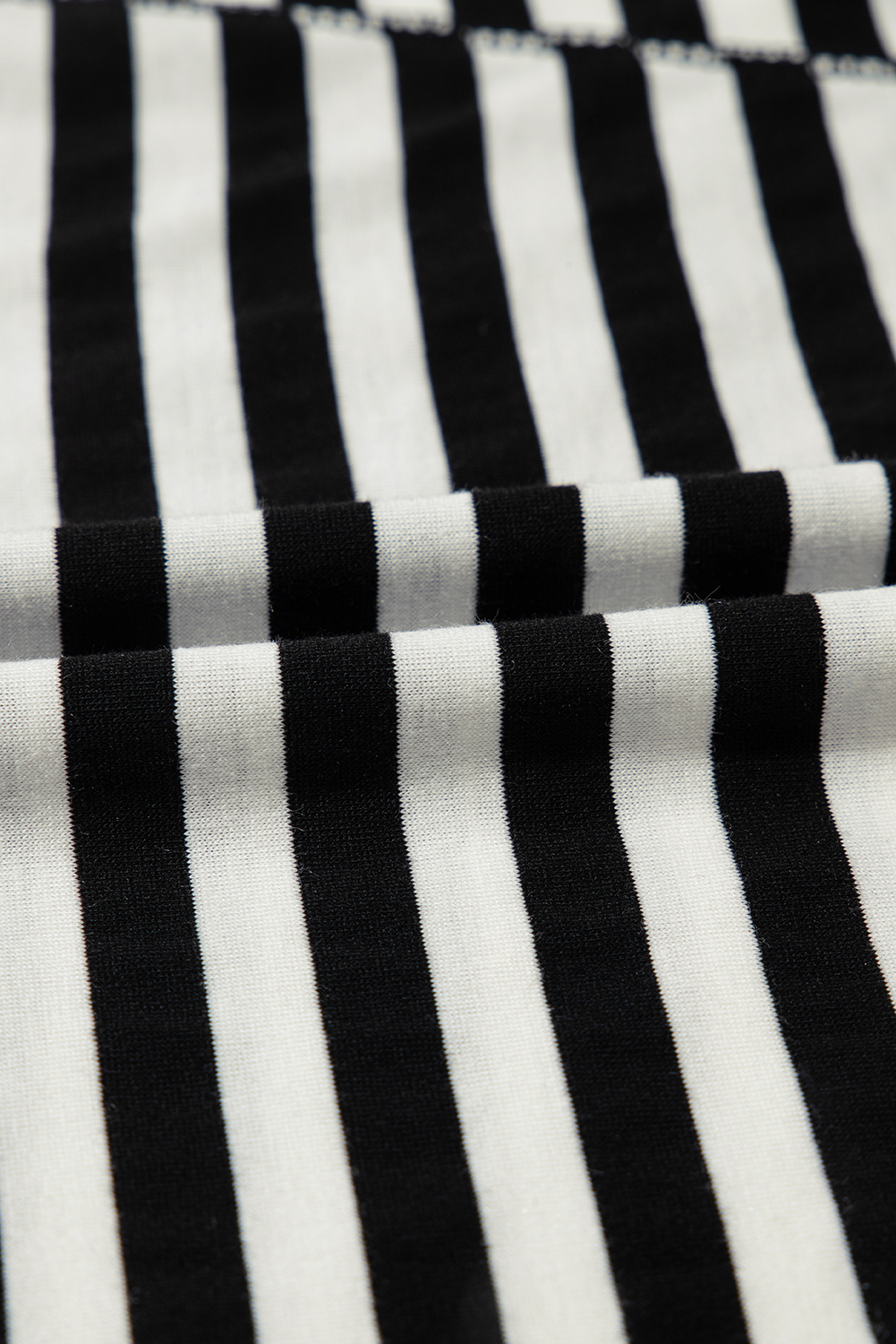 Women's Top, Black Stripe, Batwing Sleeve, Oversized, Casual, Comfortable, Crewneck, Summer Fashion, Daily Wear, Relaxed Fit, Voluminous Look, Trendy Style, Versatile Neckline, Tops & Tees - Detail View 12 Women's Top, Black Stripe, Batwing Sleeve, Oversized, Casual, Comfortable, Crewneck, Summer Fashion, Daily Wear, Relaxed Fit, Voluminous Look, Trendy Style, Versatile Neckline, Tops & Tees - Detail View 12