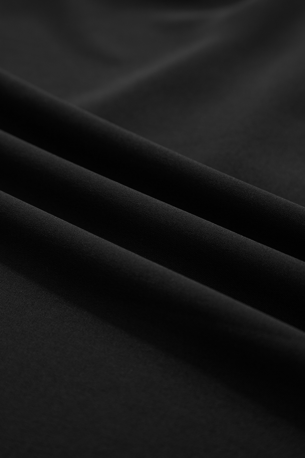Women's Black V-Neck Shift Mini Dress with Bracelet Sleeves for Daily Wear - Detail View 19 Women's Black V-Neck Shift Mini Dress with Bracelet Sleeves for Daily Wear - Detail View 19