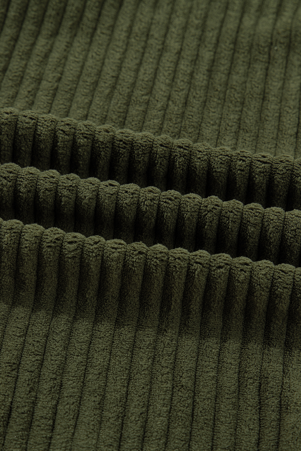 Women's Cozy Corduroy Button-Up in Jungle Green Plaid – Fleece-Lined Patchwork Design for Winter Layering - Detail View 9 Women's Cozy Corduroy Button-Up in Jungle Green Plaid – Fleece-Lined Patchwork Design for Winter Layering - Detail View 9