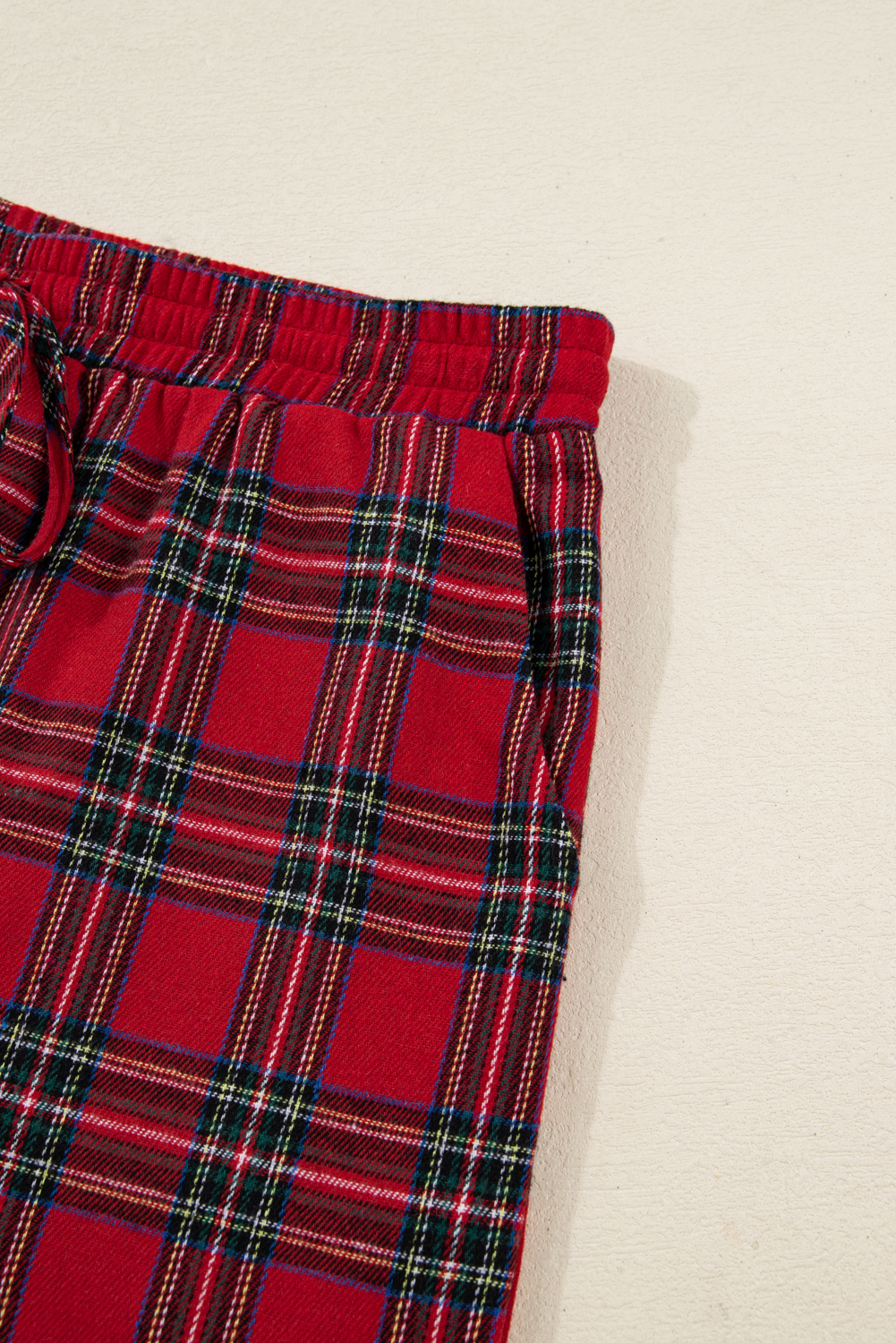 Festive Red Plaid Long Sleeve Pajama Set – Cozy Christmas Attire for Women - Detail View 16 Festive Red Plaid Long Sleeve Pajama Set – Cozy Christmas Attire for Women - Detail View 16