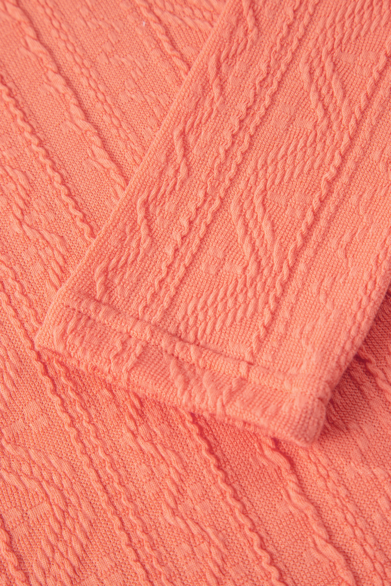 Chic Grapefruit Orange Textured Pants Set for Women – Ideal for Daily Wear and Leisure - Detail View 11 Chic Grapefruit Orange Textured Pants Set for Women – Ideal for Daily Wear and Leisure - Detail View 11