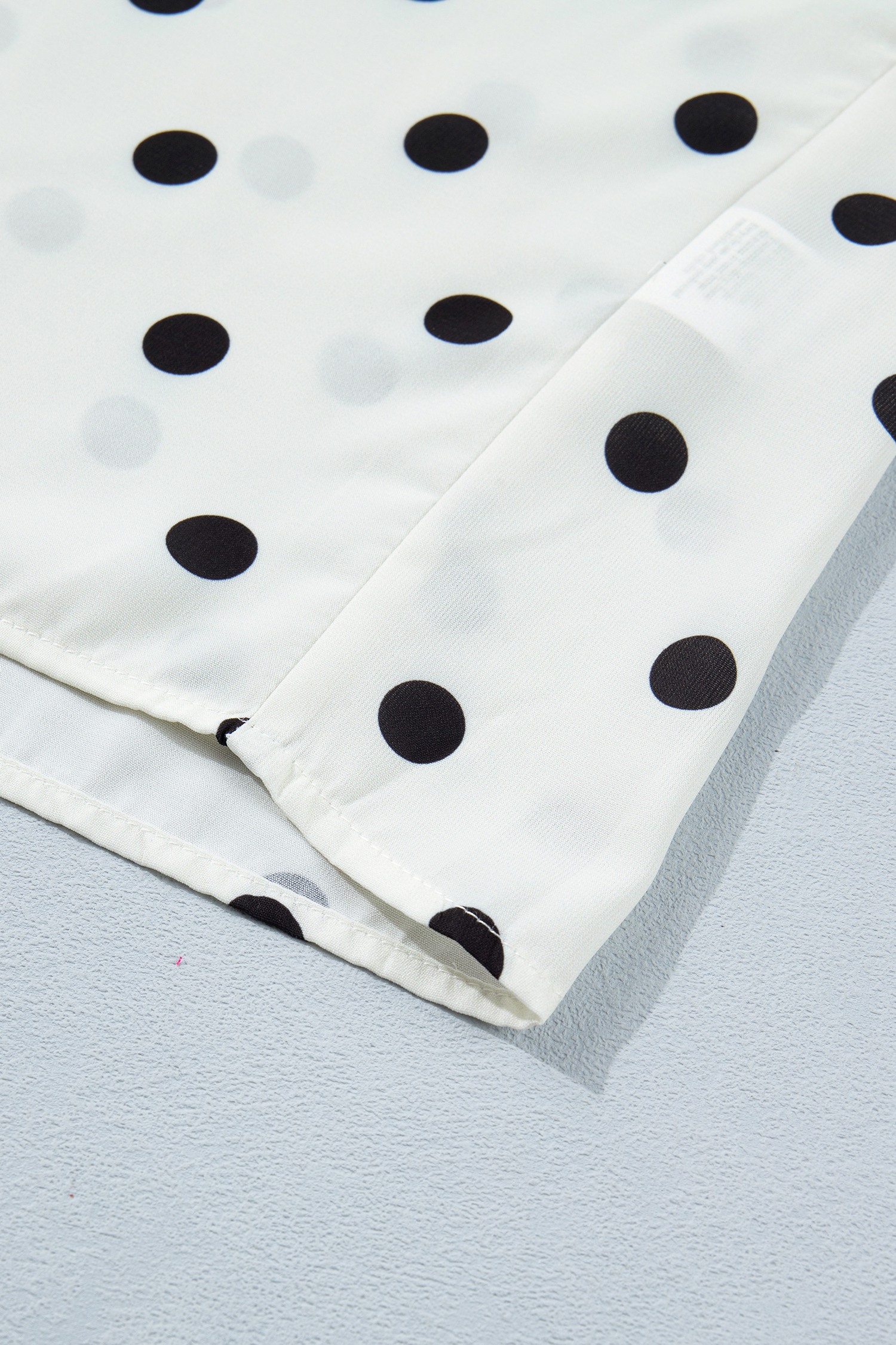 Women's Polka Dot Dolman Shirt – Casual Short Sleeve Top - Detail View 10 Women's Polka Dot Dolman Shirt – Casual Short Sleeve Top - Detail View 10