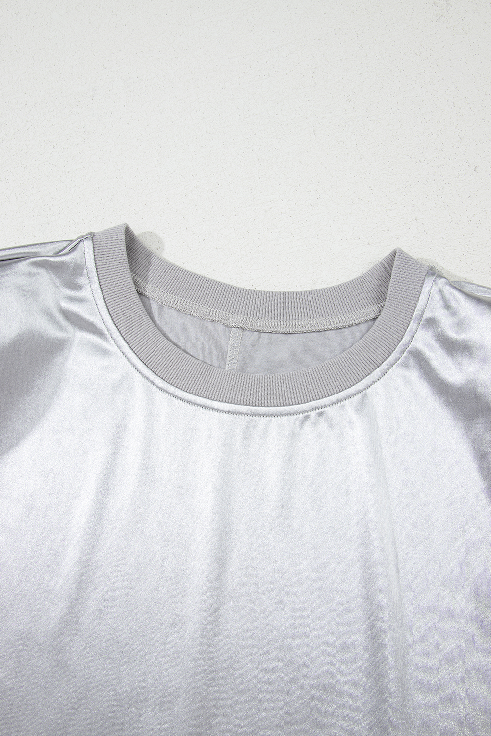 Stylish Sleeveless Tank Top with Metallic Finish - Perfect for Summer Outfits - Detail View 6 Stylish Sleeveless Tank Top with Metallic Finish - Perfect for Summer Outfits - Detail View 6