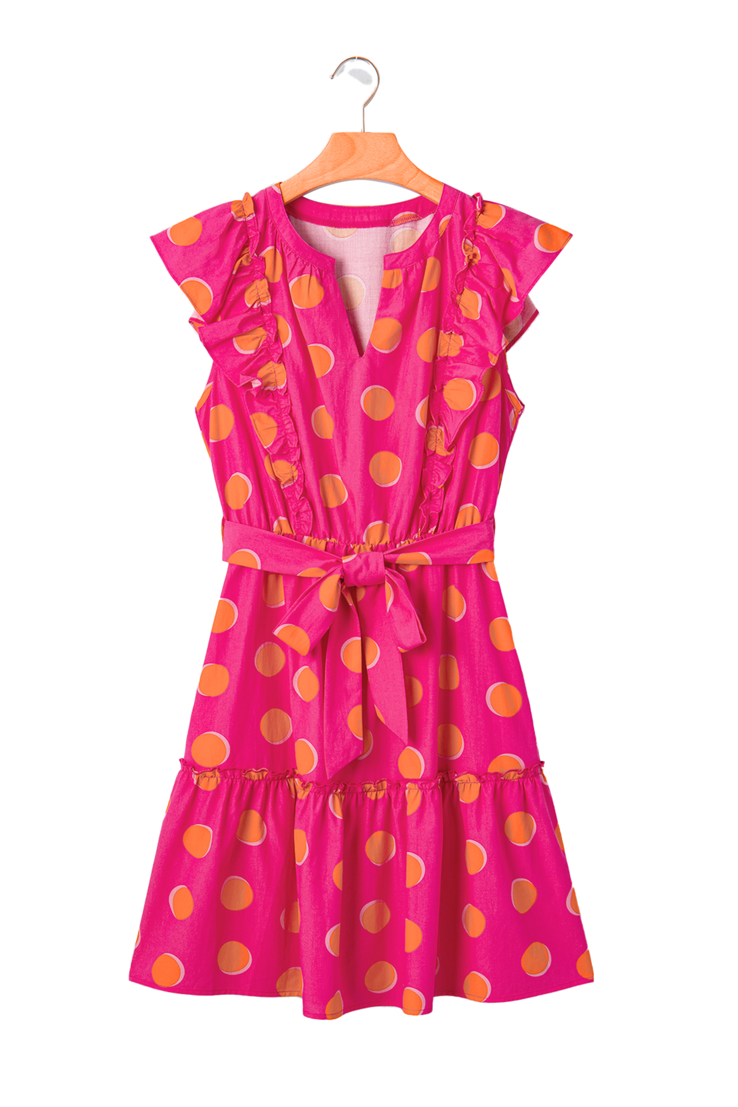 Chic Polka Dot Dress for Women – Ruffled Easter Gift Mini - Detail View 6 Chic Polka Dot Dress for Women – Ruffled Easter Gift Mini - Detail View 6