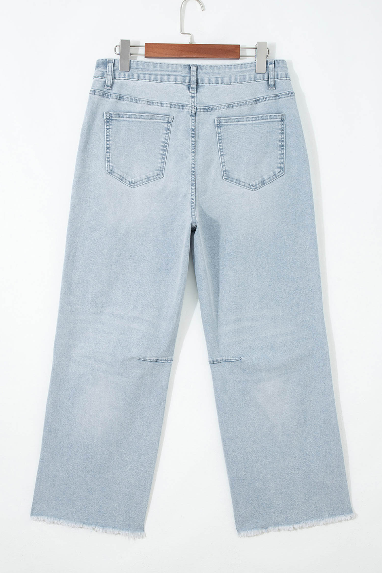 Festive Patriotic Denim for Women - Sequin Bow Ankle-Length Shift Jeans, High Waist Casual Blue Pants - Detail View 9 Festive Patriotic Denim for Women - Sequin Bow Ankle-Length Shift Jeans, High Waist Casual Blue Pants - Detail View 9