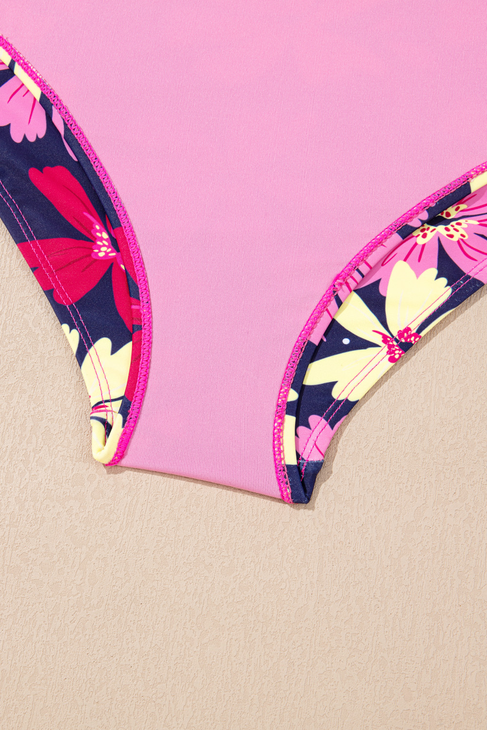 Vibrant Floral Print Women's Swimwear - Flattering U-Neck Tankini Set - Detail View 11 Vibrant Floral Print Women's Swimwear - Flattering U-Neck Tankini Set - Detail View 11