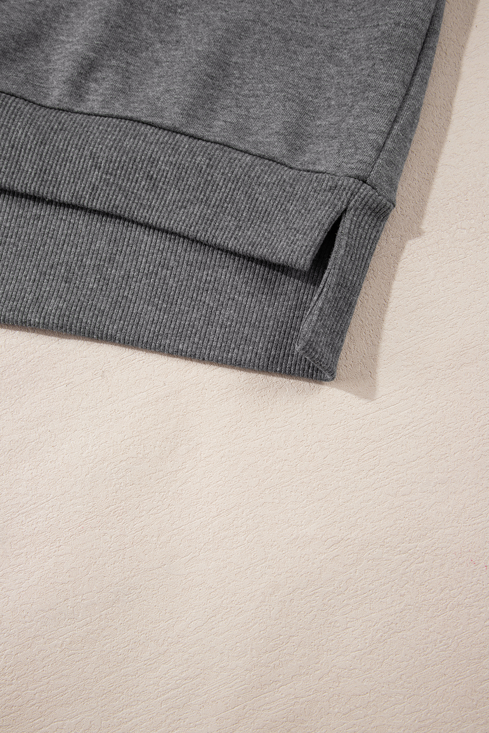 Cozy Women's Patchwork Ribbed Dress in Dark Grey – Long Sleeve Daily Comfort - Detail View 20 Cozy Women's Patchwork Ribbed Dress in Dark Grey – Long Sleeve Daily Comfort - Detail View 20