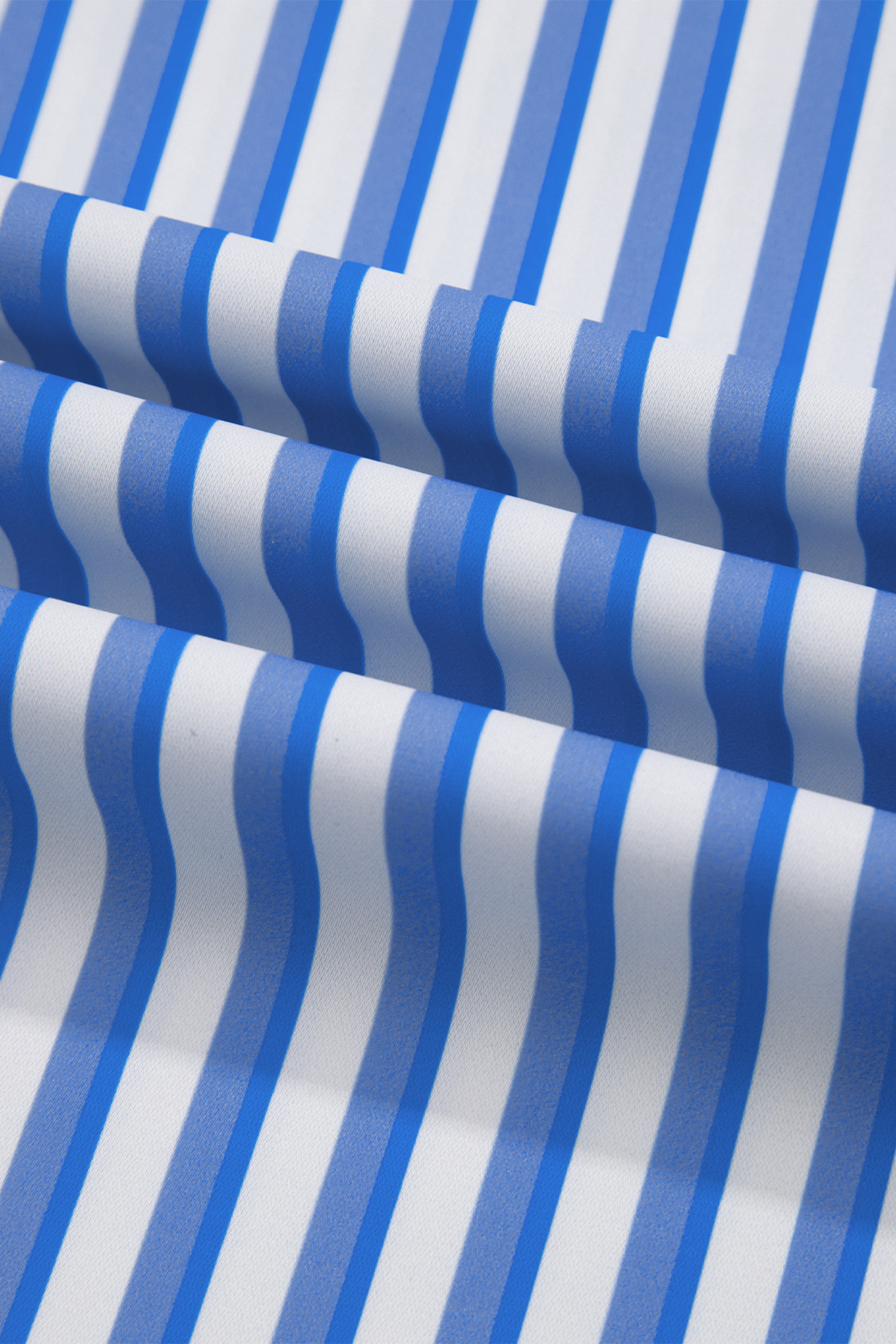 Women's Sky Blue Striped Wide Leg Pants – Elastic Waist Drawstring Trousers with Pockets - Detail View 10 Women's Sky Blue Striped Wide Leg Pants – Elastic Waist Drawstring Trousers with Pockets - Detail View 10