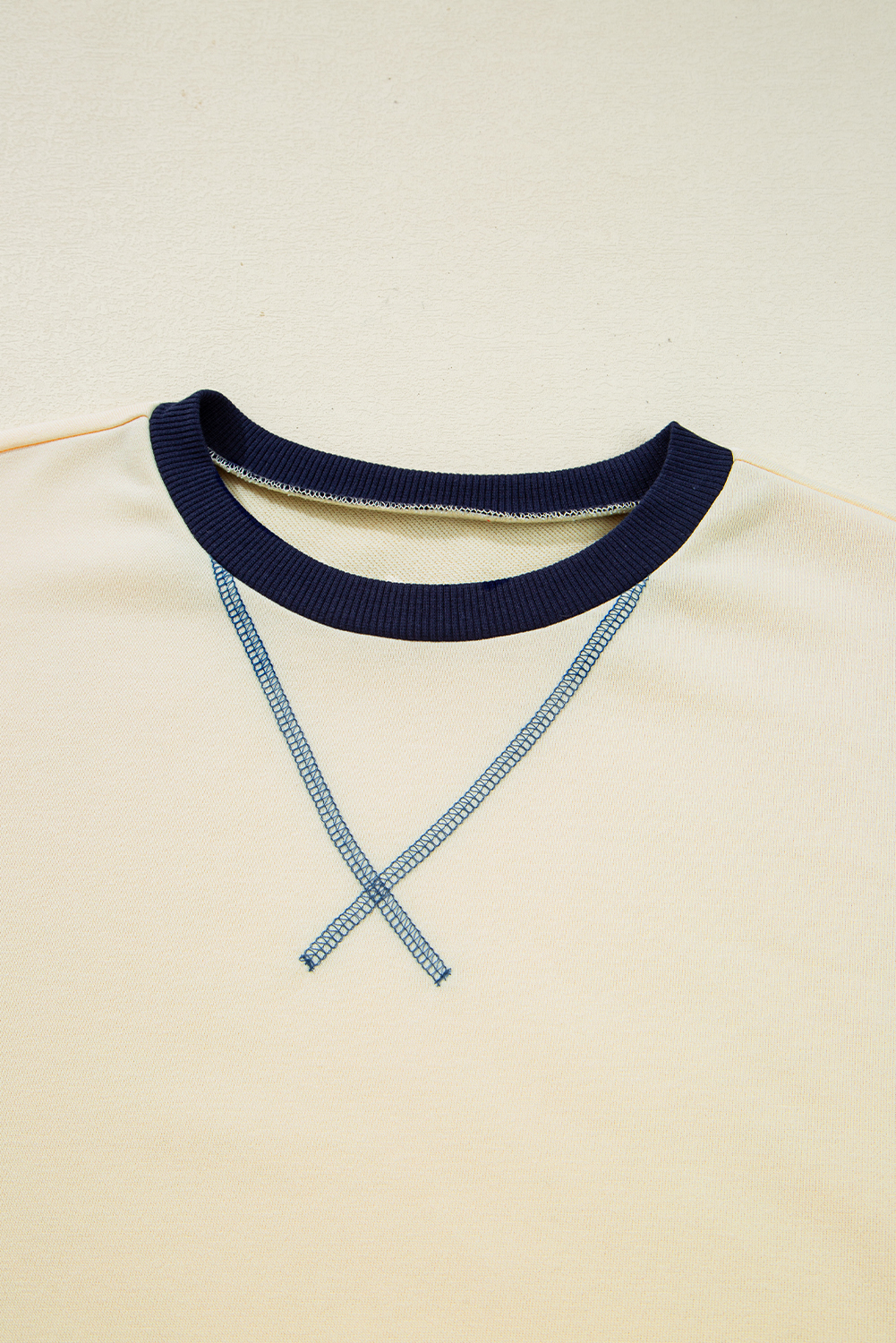 Casual Fall & Autumn Women's Two-in-One Top with Long Sleeves and Round Neck - Detail View 10 Casual Fall & Autumn Women's Two-in-One Top with Long Sleeves and Round Neck - Detail View 10