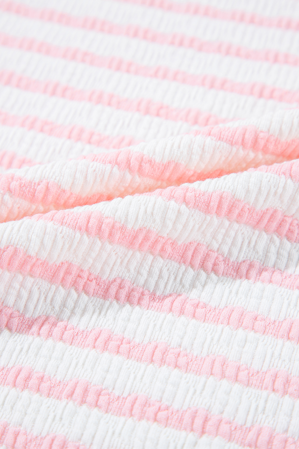 Women's Loungewear, Pink Stripe Set, Knitted Top, Drawstring Shorts, Casual Outfit, Comfortable Summer Wear, Short Sleeve Top, Striped Pattern, Daily Wear, Two-Piece Set, Lightweight Fabric, Fashionable, Relaxed Fit - Detail View 16 Women's Loungewear, Pink Stripe Set, Knitted Top, Drawstring Shorts, Casual Outfit, Comfortable Summer Wear, Short Sleeve Top, Striped Pattern, Daily Wear, Two-Piece Set, Lightweight Fabric, Fashionable, Relaxed Fit - Detail View 16