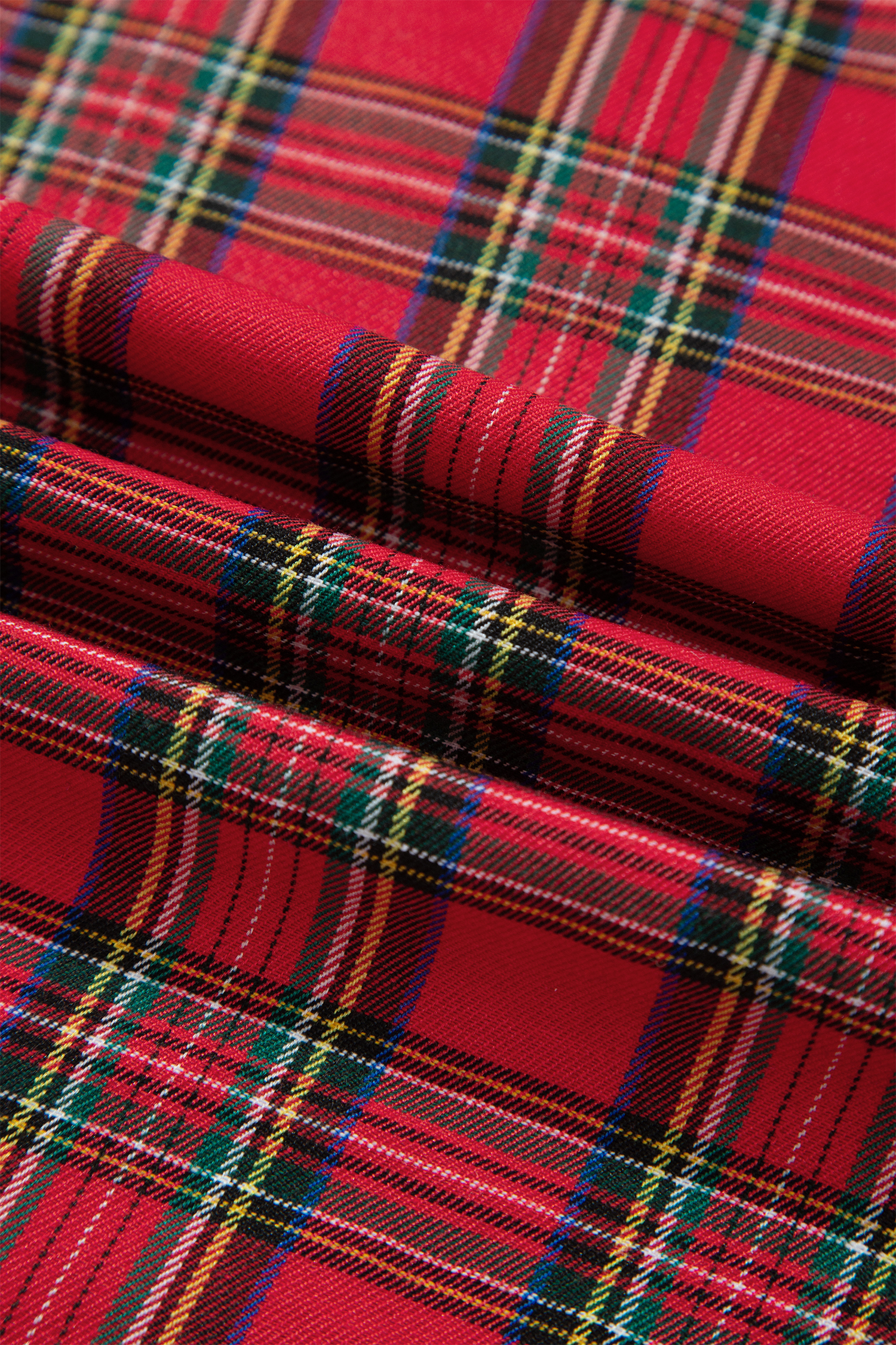 Women's Cotton Blend Shift Dress, Plaid Short Sleeve Red - Detail View 15 Women's Cotton Blend Shift Dress, Plaid Short Sleeve Red - Detail View 15