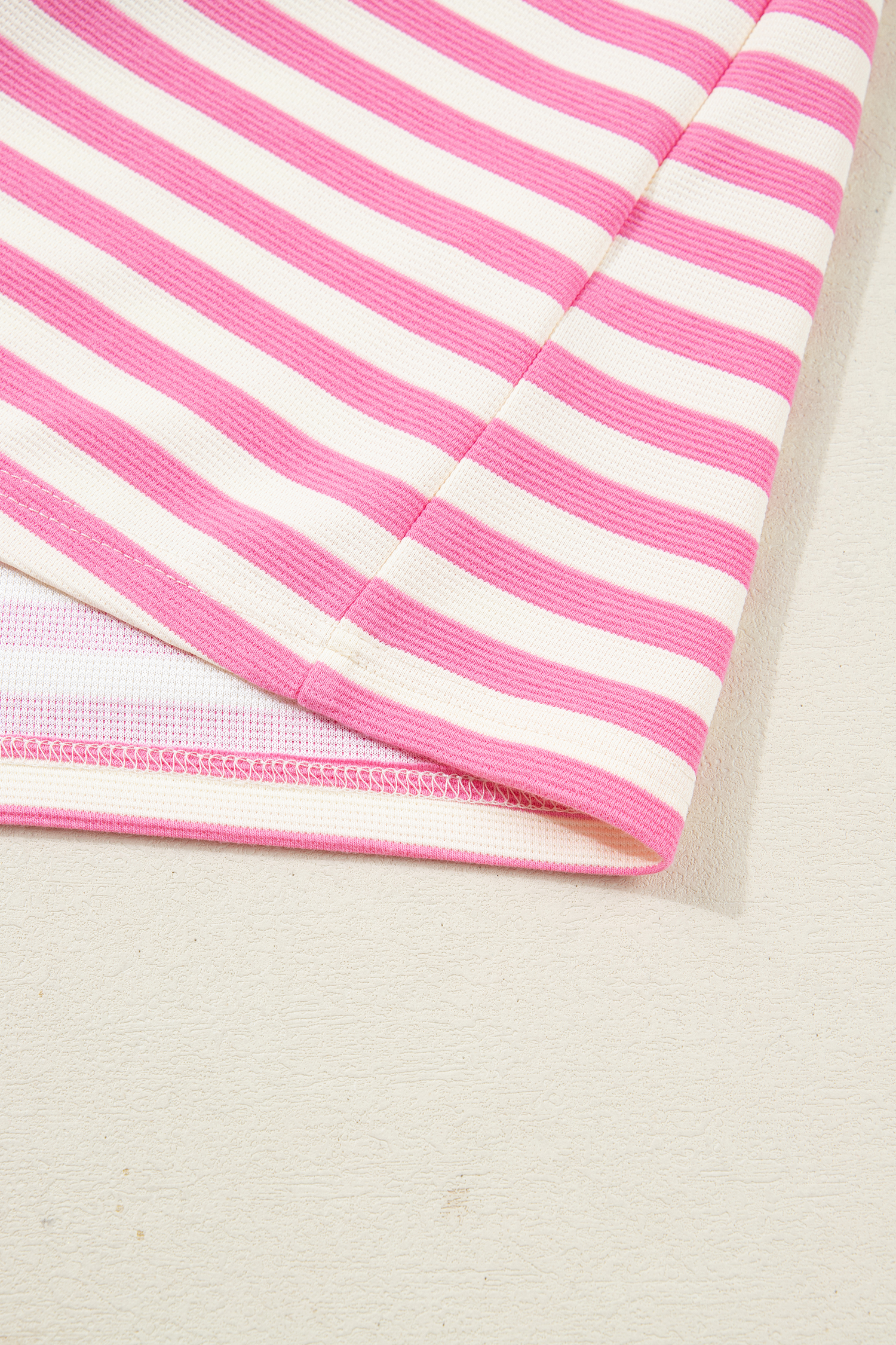 Stylish Women's 2-Piece Skort Set – Striped Sleeveless Zip Collar Top & Shift Skirt for Daily Summer Wear - Detail View 9 Stylish Women's 2-Piece Skort Set – Striped Sleeveless Zip Collar Top & Shift Skirt for Daily Summer Wear - Detail View 9
