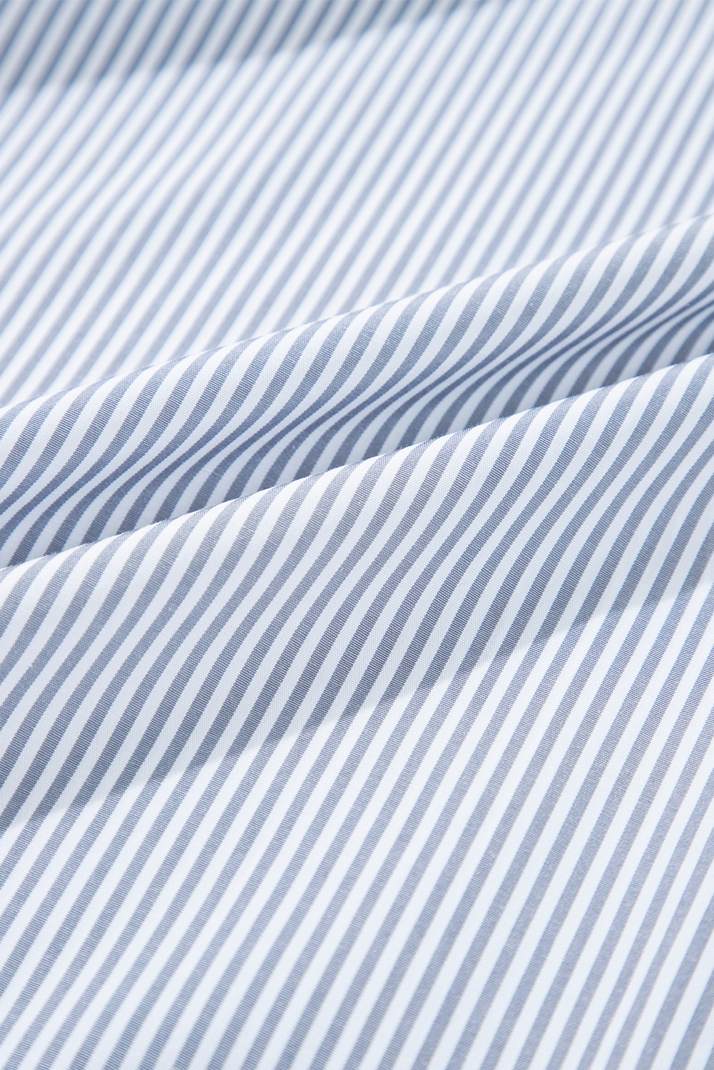 Modern Gray Pinstripe Shirt – Women's Fall Casual Blouse - Detail View 15 Modern Gray Pinstripe Shirt – Women's Fall Casual Blouse - Detail View 15
