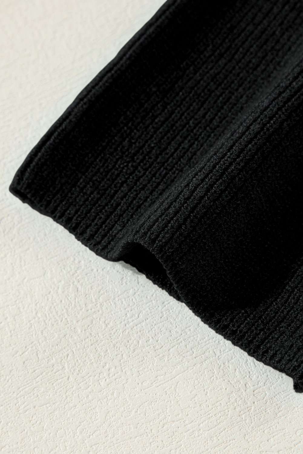 Versatile Women's Basic Cardigan in Solid Black - Perfect for Fall & Autumn Outfits - Detail View 11 Versatile Women's Basic Cardigan in Solid Black - Perfect for Fall & Autumn Outfits - Detail View 11