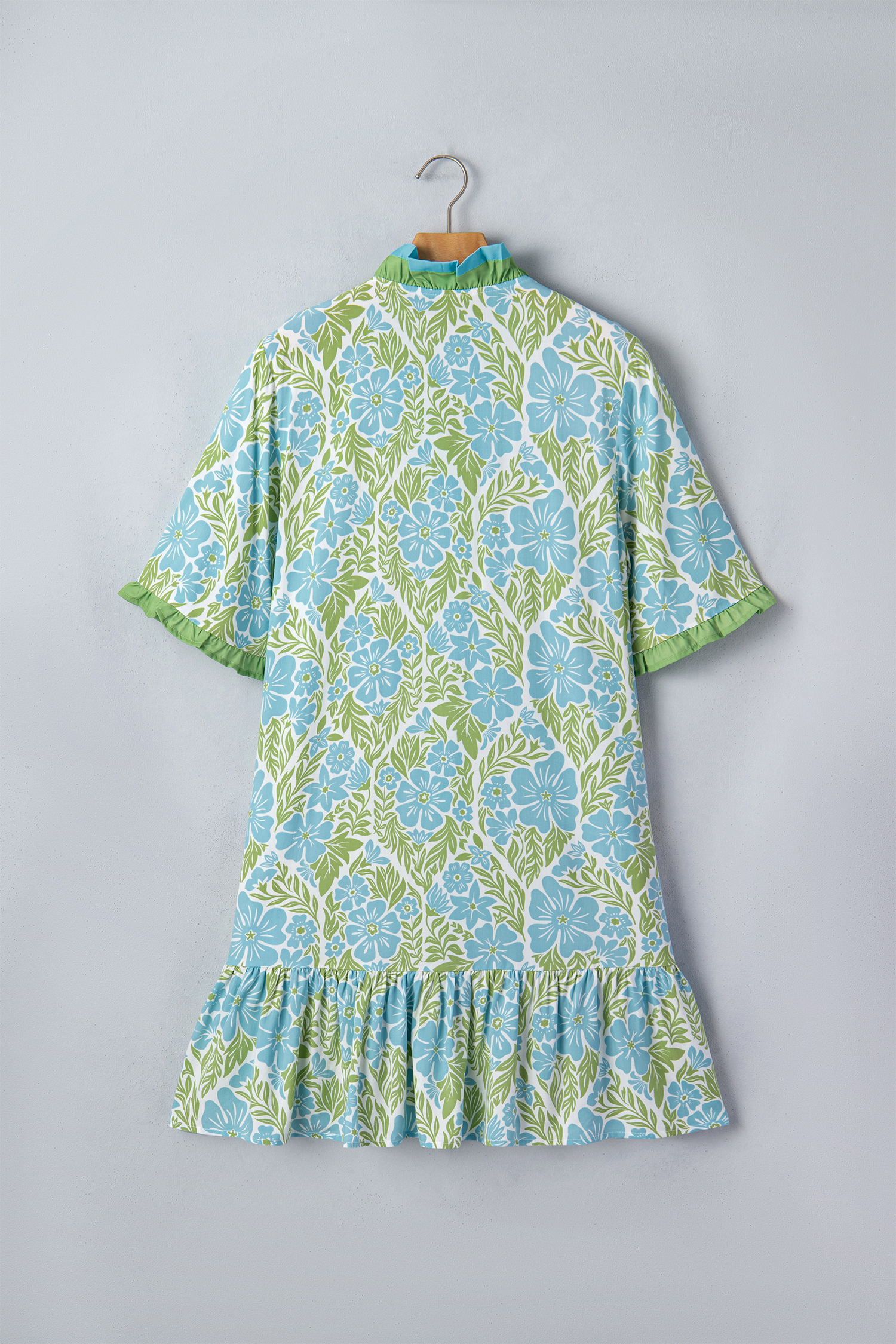 Chic Southern Belle Floral Dress - Women's Button Front Mini Dress for Summer Gifting - Detail View 6 Chic Southern Belle Floral Dress - Women's Button Front Mini Dress for Summer Gifting - Detail View 6