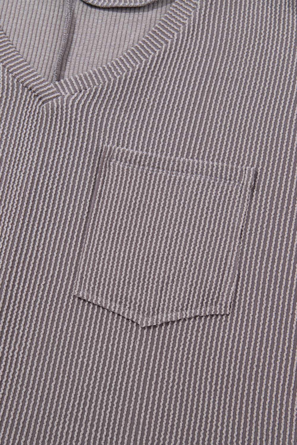 Light Grey V-Neck Plus T-Shirt for Women – Stylish Dropped Shoulder Design, Perfect for Everyday Wear - Detail View 14 Light Grey V-Neck Plus T-Shirt for Women – Stylish Dropped Shoulder Design, Perfect for Everyday Wear - Detail View 14
