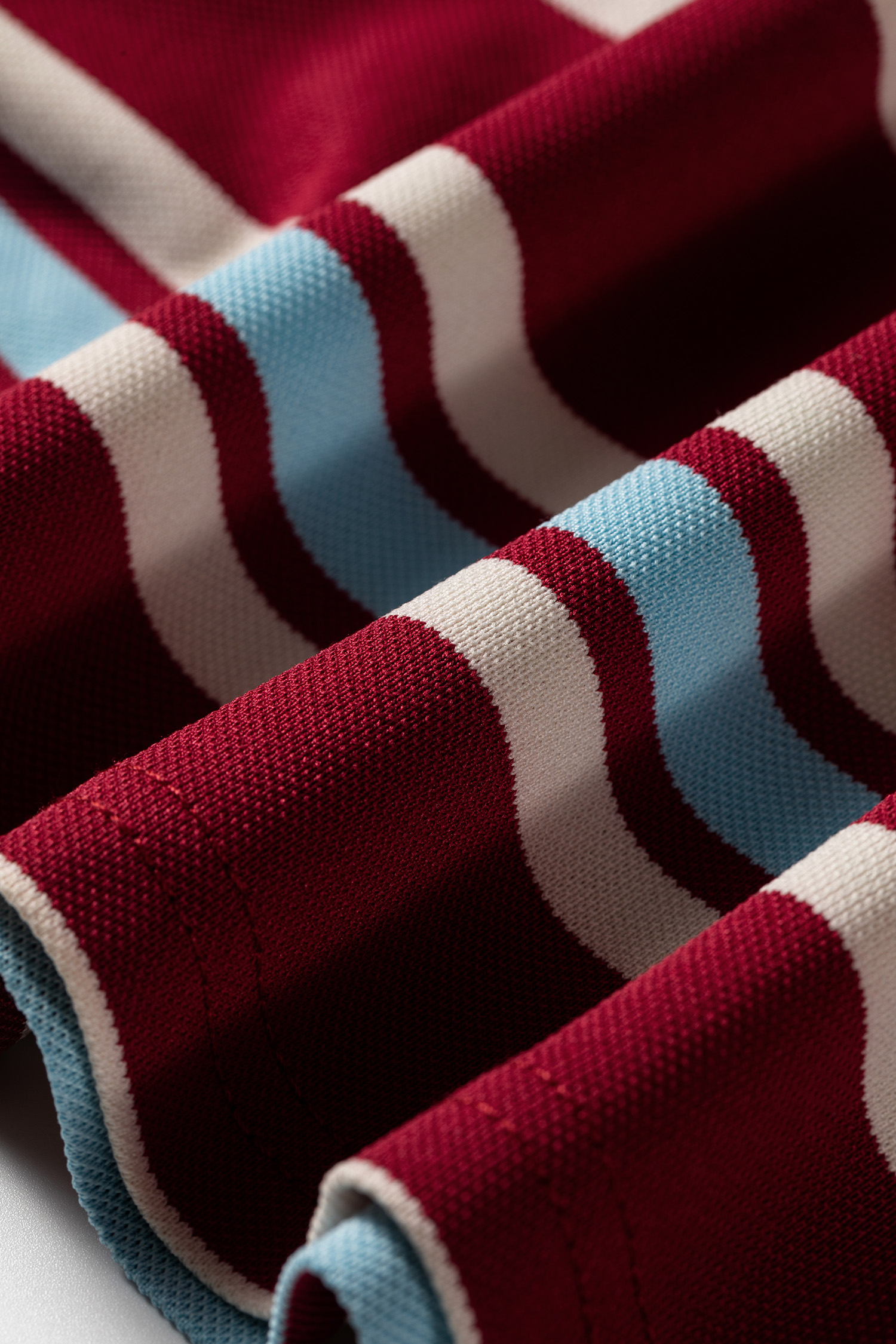 Women's Autumn Striped Polo Dress – Long Sleeve Casual Shift - Detail View 8 Women's Autumn Striped Polo Dress – Long Sleeve Casual Shift - Detail View 8