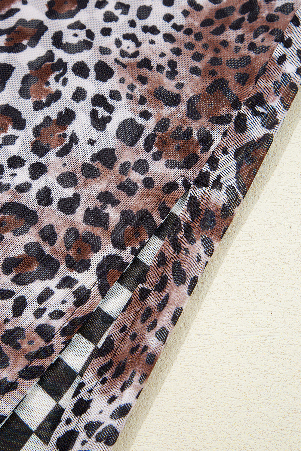 Women's Multicolour Leopard Checkered Reversible Sleeveless Maxi Dress - Chic Summer Style - Detail View 25 Women's Multicolour Leopard Checkered Reversible Sleeveless Maxi Dress - Chic Summer Style - Detail View 25