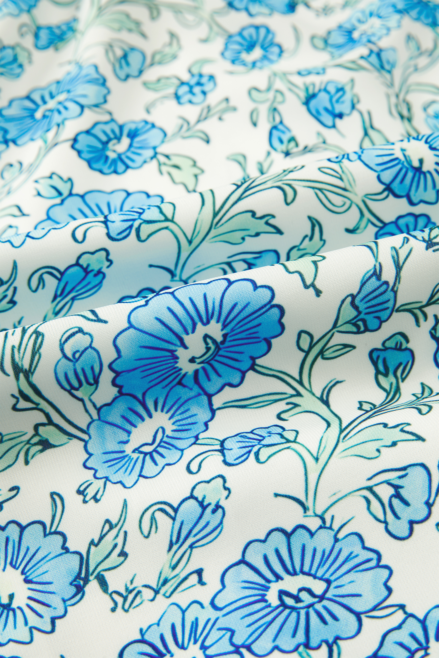 Chic Floral Print Striped Mini Dress for Women – Sky Blue Summer Dress with Knot Detail - Detail View 14 Chic Floral Print Striped Mini Dress for Women – Sky Blue Summer Dress with Knot Detail - Detail View 14