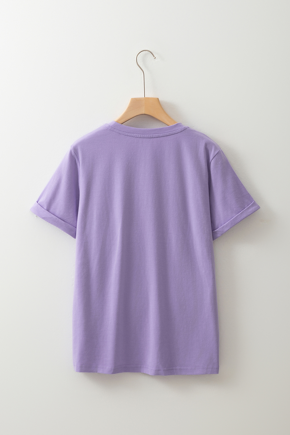 Women's T-Shirt, Wisteria, Spooky, Sequin, Letter Patched, Cotton Blend, Casual Wear, Short Sleeve, Round Neck, Halloween Style, Summer Fashion, Comfortable Tee, Daily Wear, Slogan Pattern, Trendy Top - Detail View 8 Women's T-Shirt, Wisteria, Spooky, Sequin, Letter Patched, Cotton Blend, Casual Wear, Short Sleeve, Round Neck, Halloween Style, Summer Fashion, Comfortable Tee, Daily Wear, Slogan Pattern, Trendy Top - Detail View 8