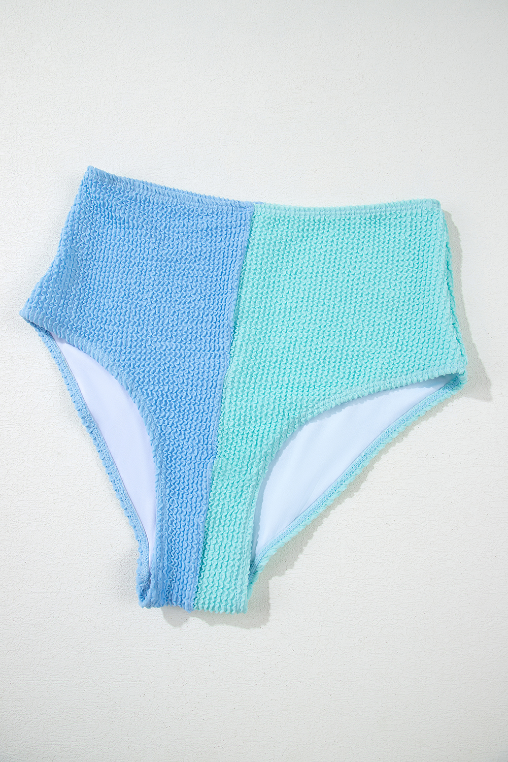 Women's Padded Wire-Free Sky Blue Bikini – Colorblock Design for Active Summer Outings - Detail View 45 Women's Padded Wire-Free Sky Blue Bikini – Colorblock Design for Active Summer Outings - Detail View 45