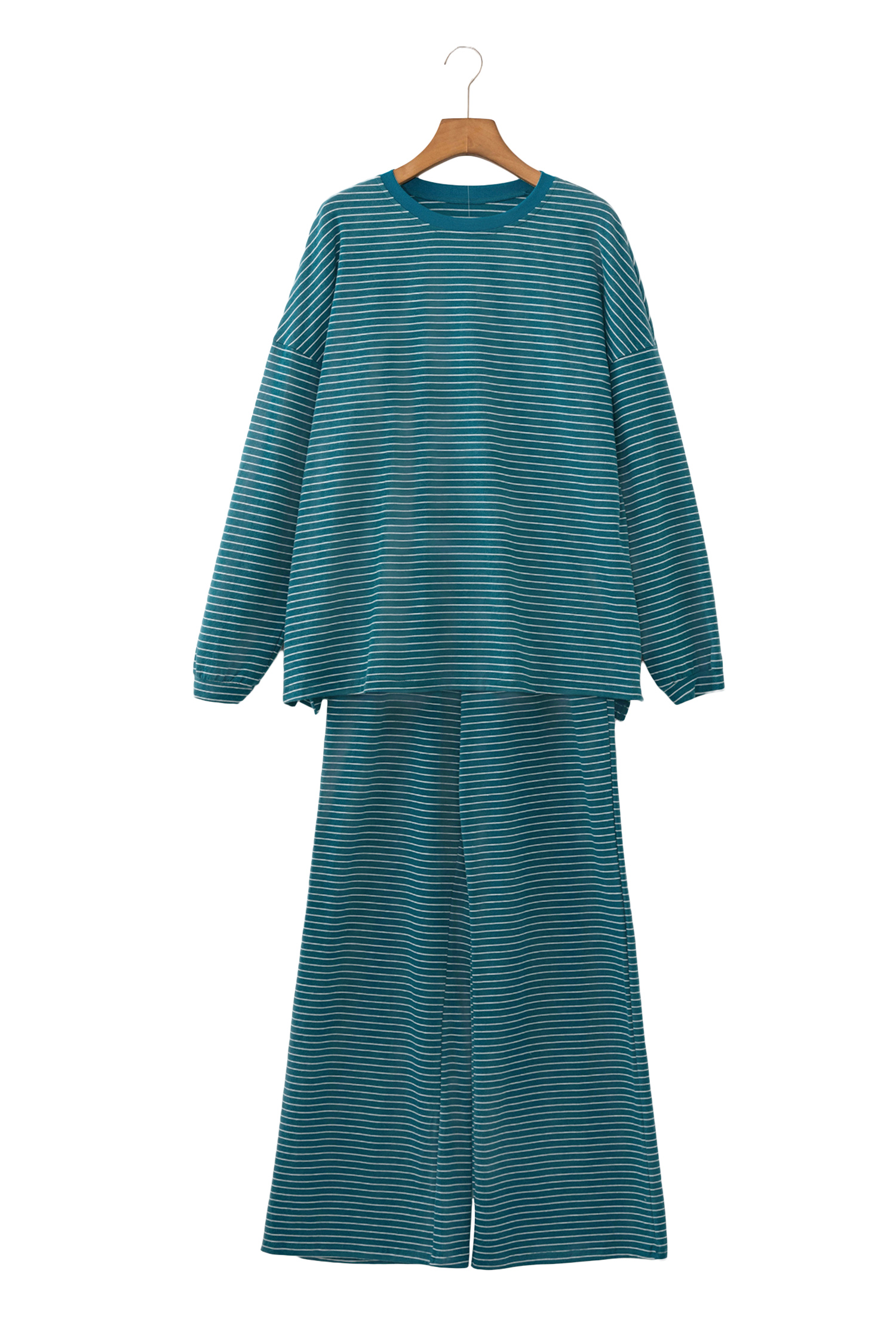 Women's Cotton Blend Set, Wide Leg Pants Casual Matching - Detail View 6 Women's Cotton Blend Set, Wide Leg Pants Casual Matching - Detail View 6