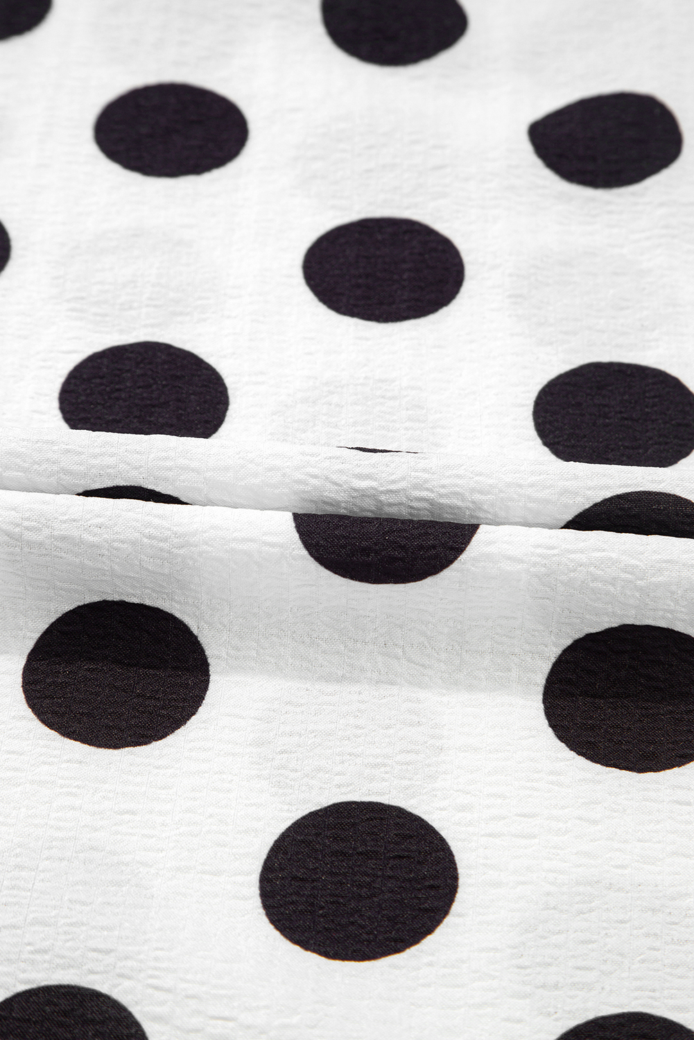 Stylish Polka Dot Ruffle Sleeve Blouse with Flattering V Neck for Casual & Dressy Occasions - Detail View 10 Stylish Polka Dot Ruffle Sleeve Blouse with Flattering V Neck for Casual & Dressy Occasions - Detail View 10