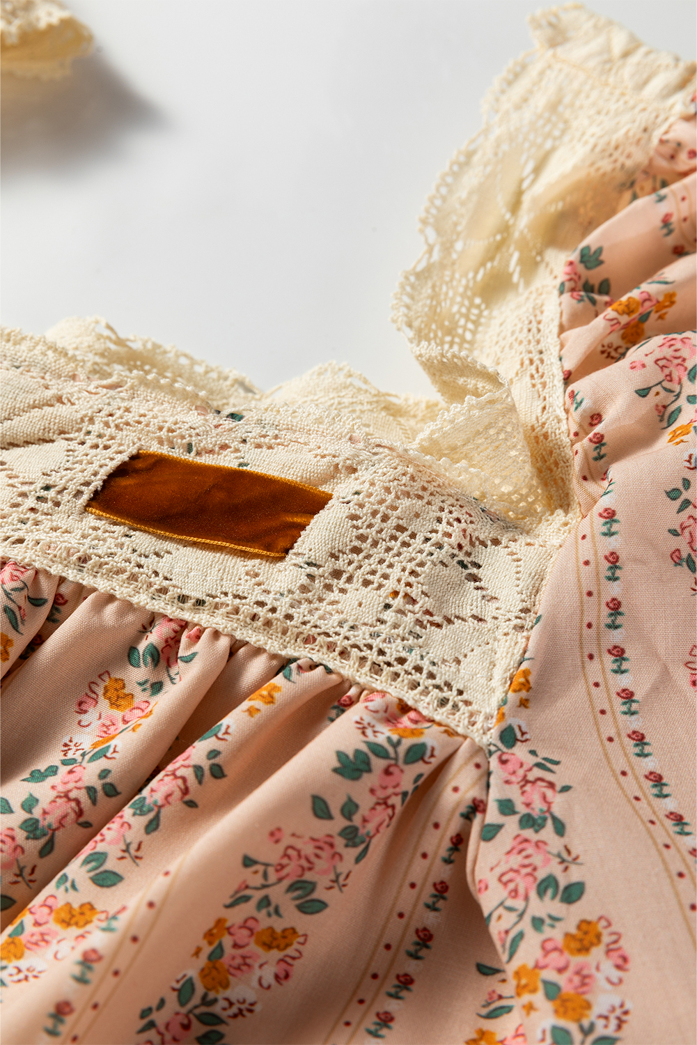 Southern Belle Style Khaki Velvet Lace Mini Dress for Fall - Detail View 9 Southern Belle Style Khaki Velvet Lace Mini Dress for Fall - Detail View 9