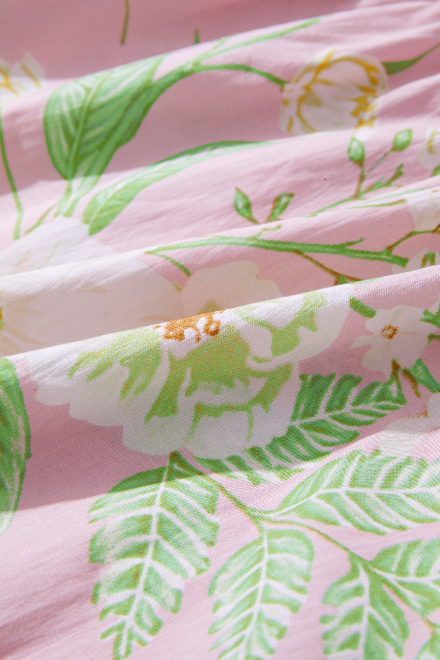Boho Floral Print Dress for Women – 100% Cotton Tiered Maxi Dress with Pockets for Easter - Detail View 11 Boho Floral Print Dress for Women – 100% Cotton Tiered Maxi Dress with Pockets for Easter - Detail View 11
