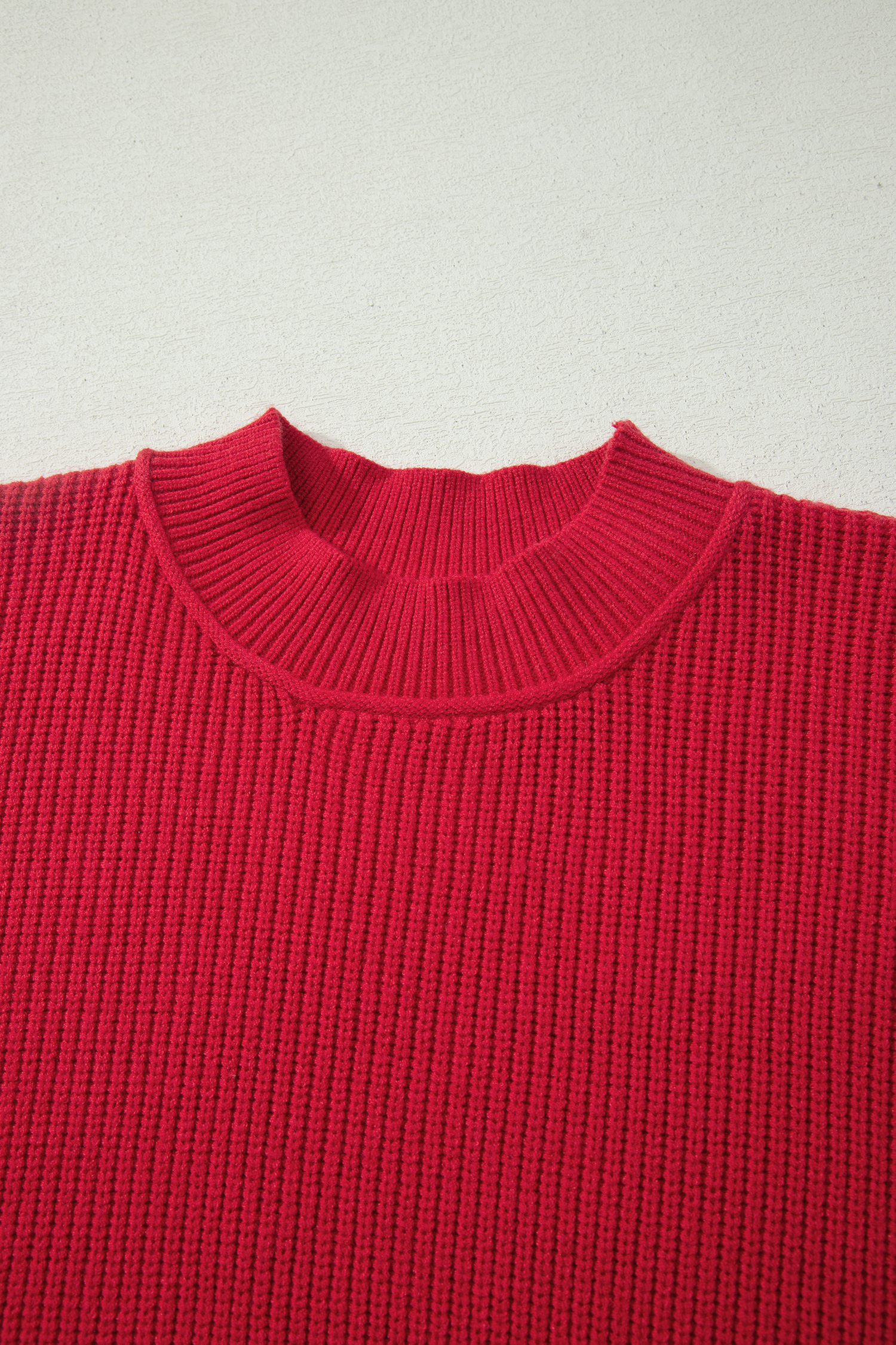 Women's Mock Neck Long Sleeve Sweater – Modern Apres-Ski Knit - Detail View 8 Women's Mock Neck Long Sleeve Sweater – Modern Apres-Ski Knit - Detail View 8