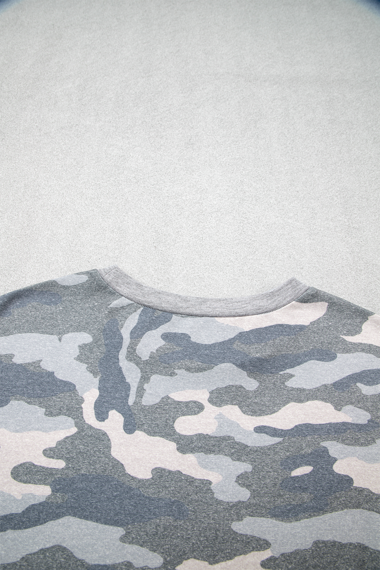 Women's Camouflage Pullover – Long Sleeve Casual Crewneck Top - Detail View 10 Women's Camouflage Pullover – Long Sleeve Casual Crewneck Top - Detail View 10