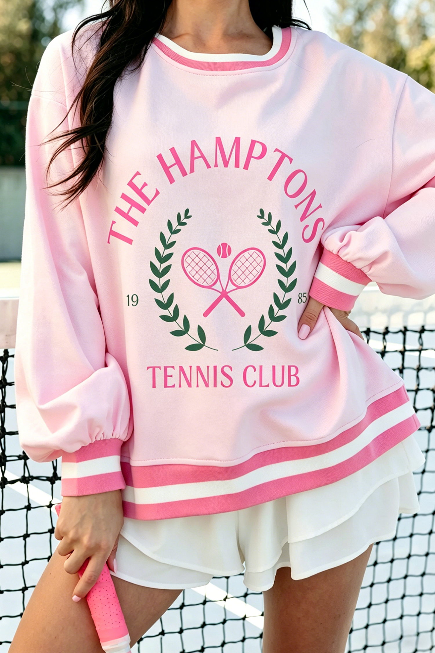 Long Sleeve Sequin Sweatshirt, Women's Casual Preppy Pullover - Detail View 6 Long Sleeve Sequin Sweatshirt, Women's Casual Preppy Pullover - Detail View 6